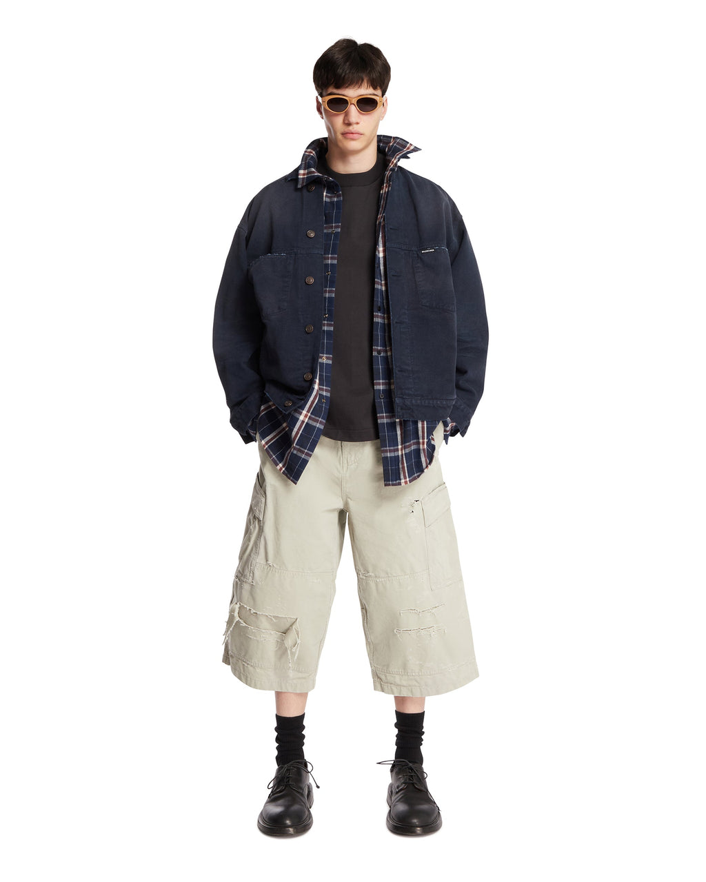 Beige Cropped Cargo Pants Balenciaga оригінал – Купити в Україні – детальний вид
