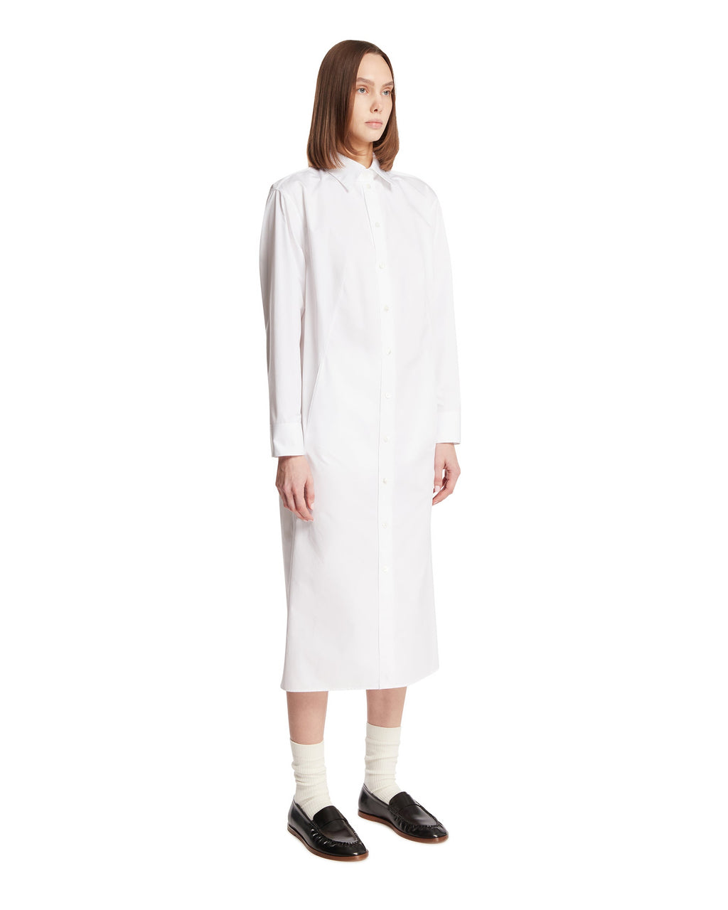 White Back-Neck Chemisier Balenciaga – Гарантія оригінальності – вид ззаду
