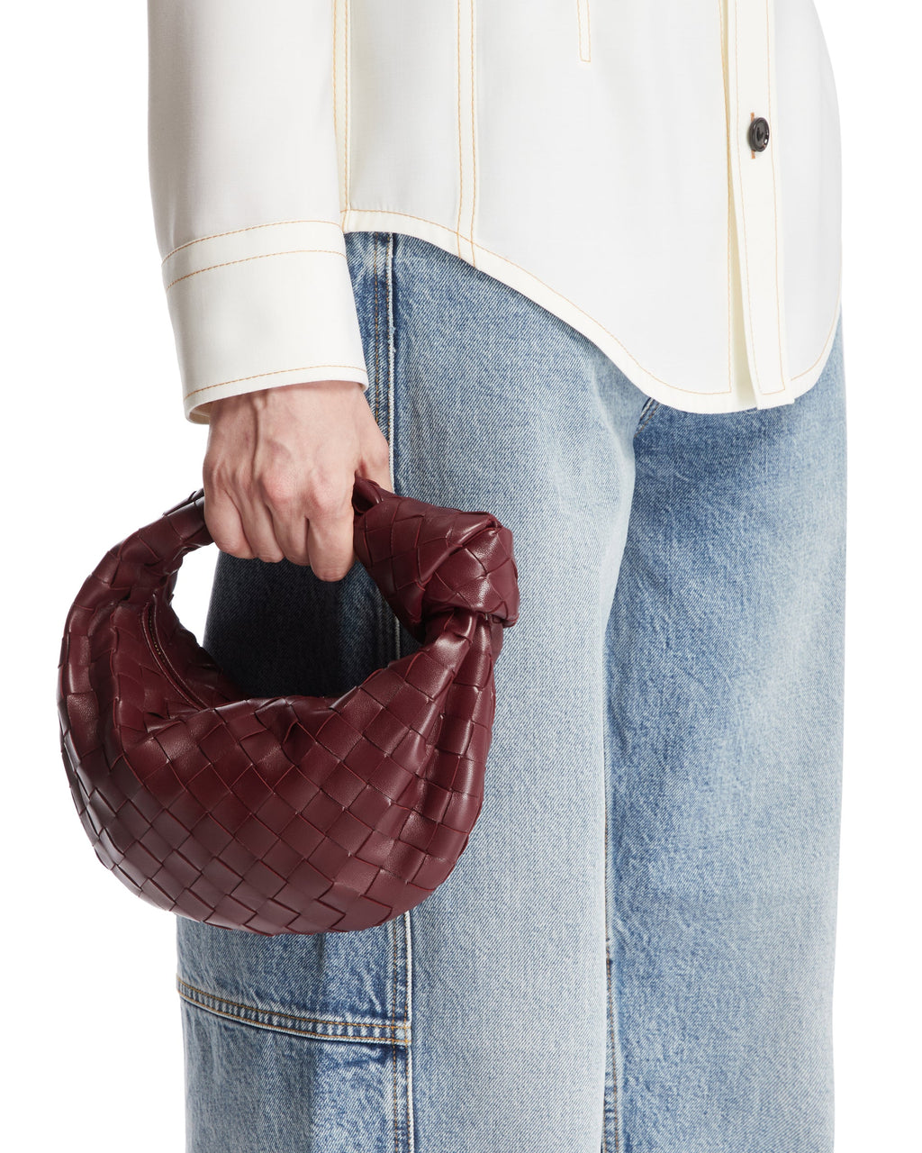Оригінальна Red Mini Jodie Bag Bottega veneta – детальний вид