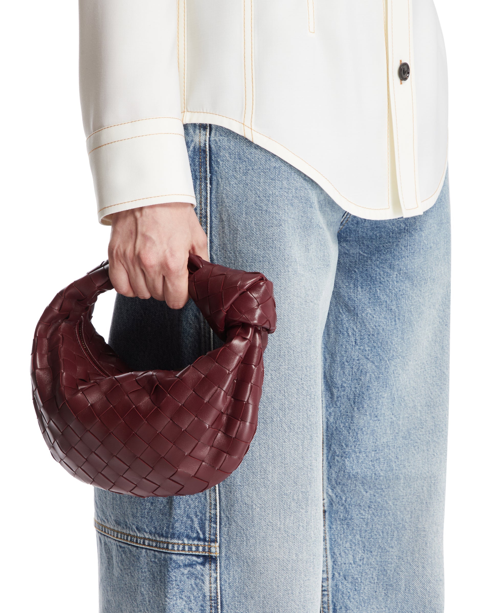 Оригінальна Red Mini Jodie Bag Bottega veneta – детальний вид