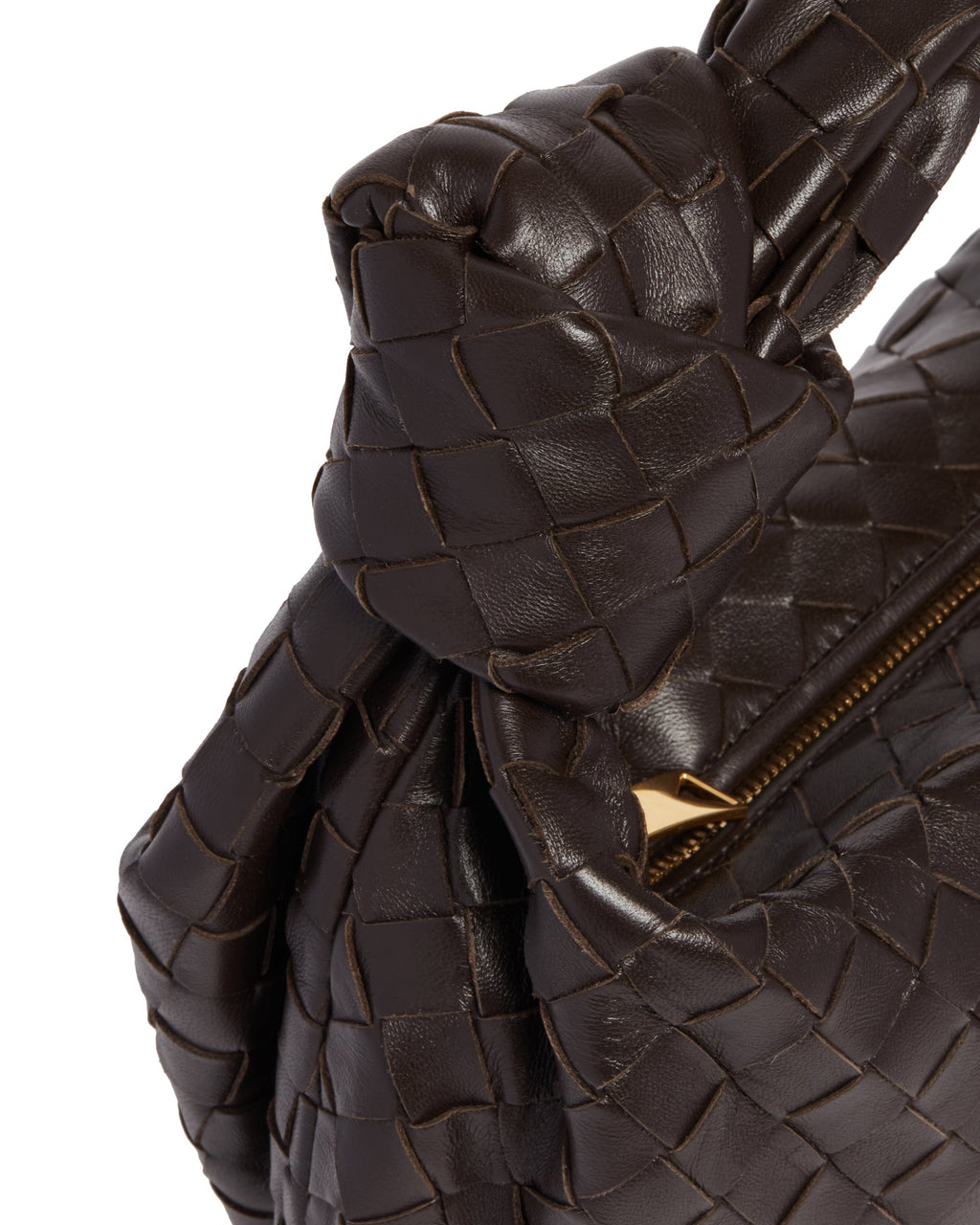 Оригінальна Brown Small Jodie Leather Bag Bottega veneta – збільшений вид
