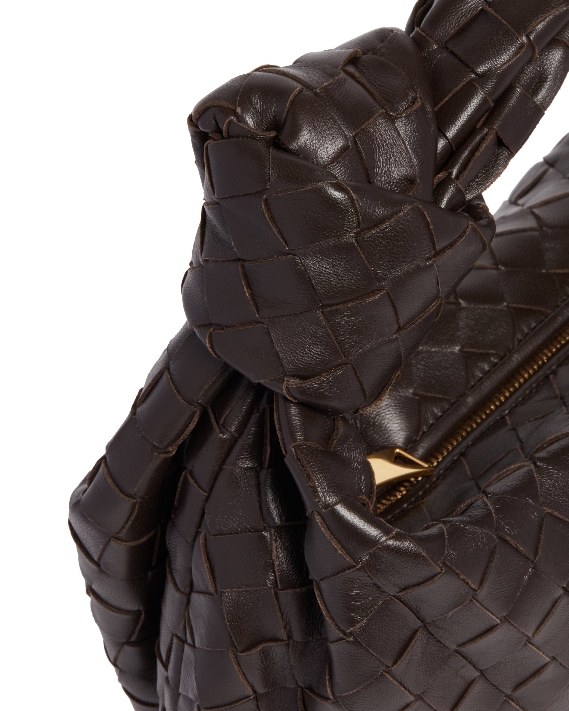 Оригінальна Brown Small Jodie Leather Bag Bottega veneta – збільшений вид