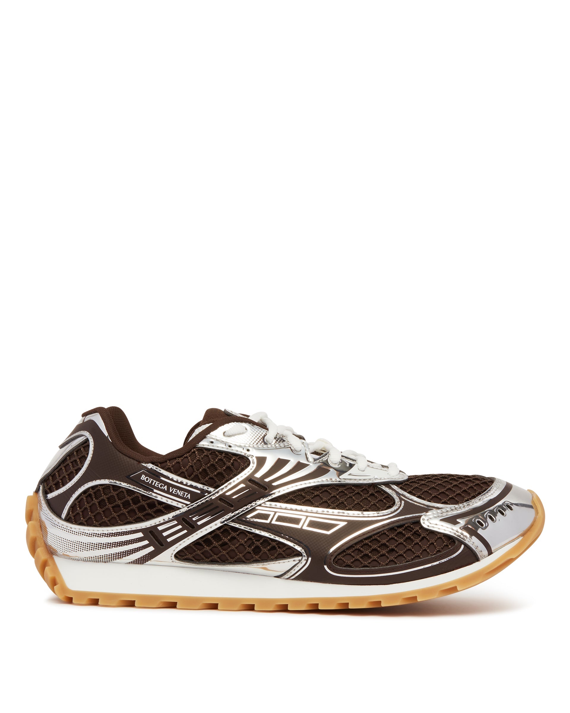 Оригінальна Brown Orbit Sneakers Bottega veneta – боковий вид