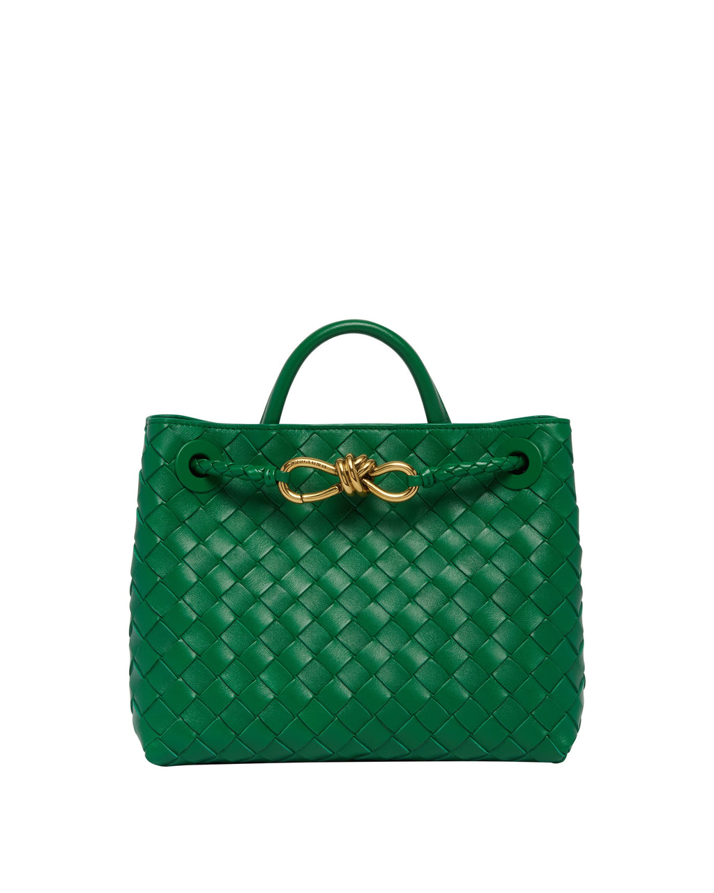 Оригінальна Green Small Andiamo Bag Bottega veneta – боковий вид
