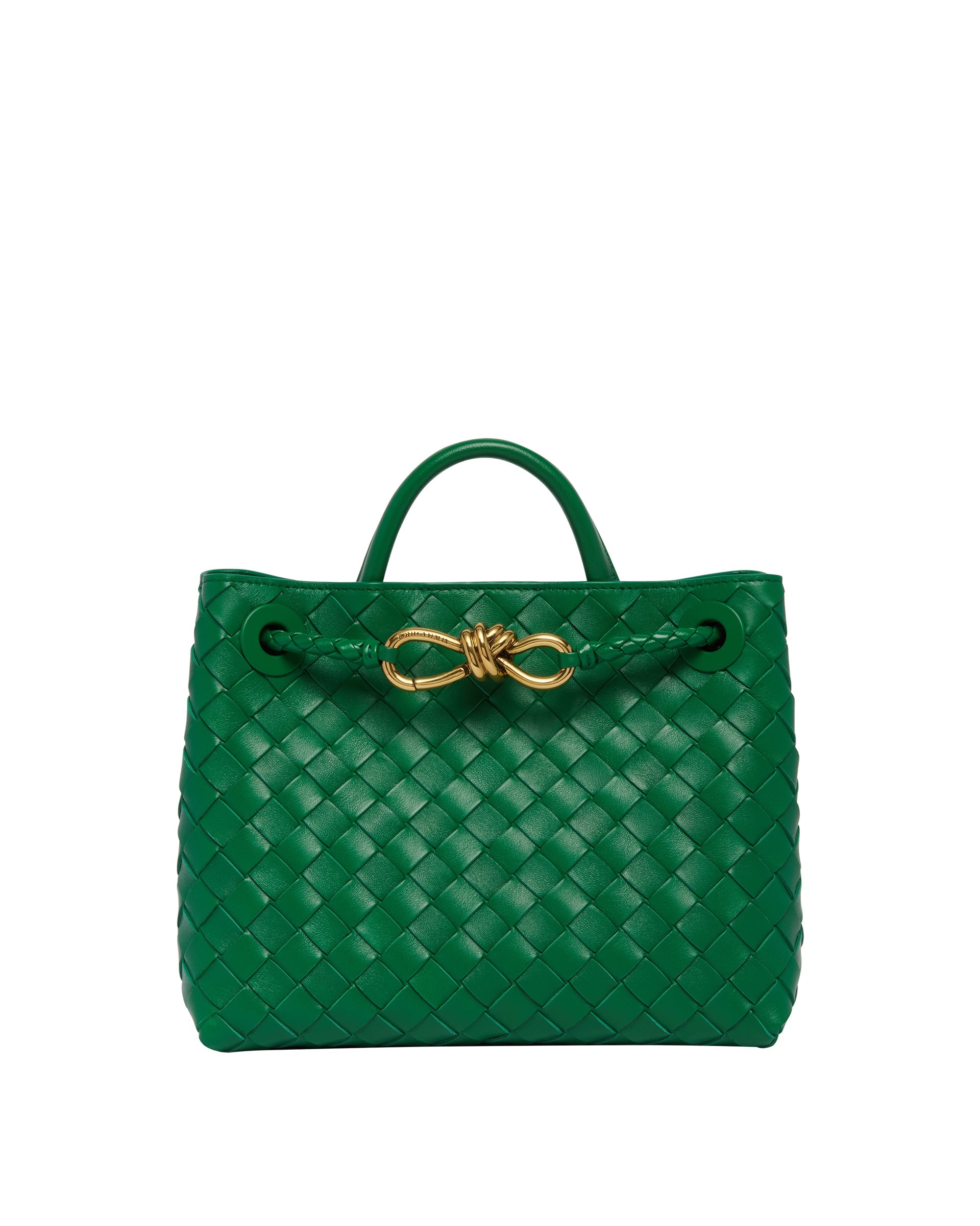 Оригінальна Green Small Andiamo Bag Bottega veneta – боковий вид