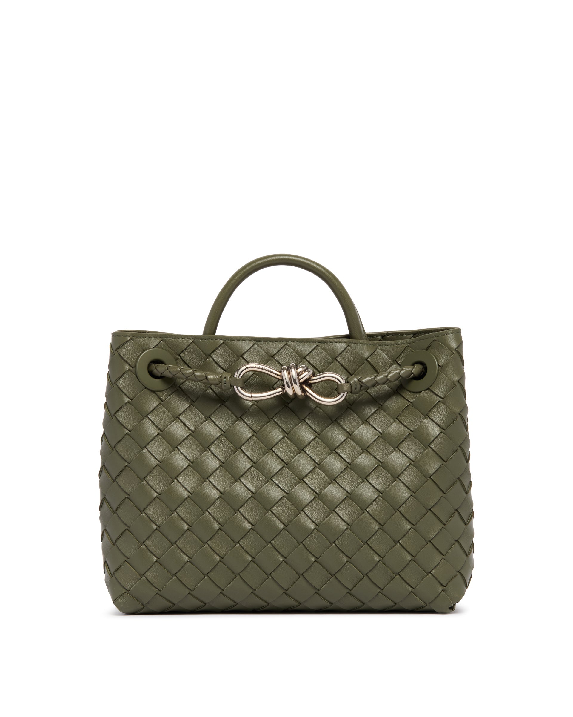 Оригінальна Green Small Andiamo Bag Bottega veneta – боковий вид