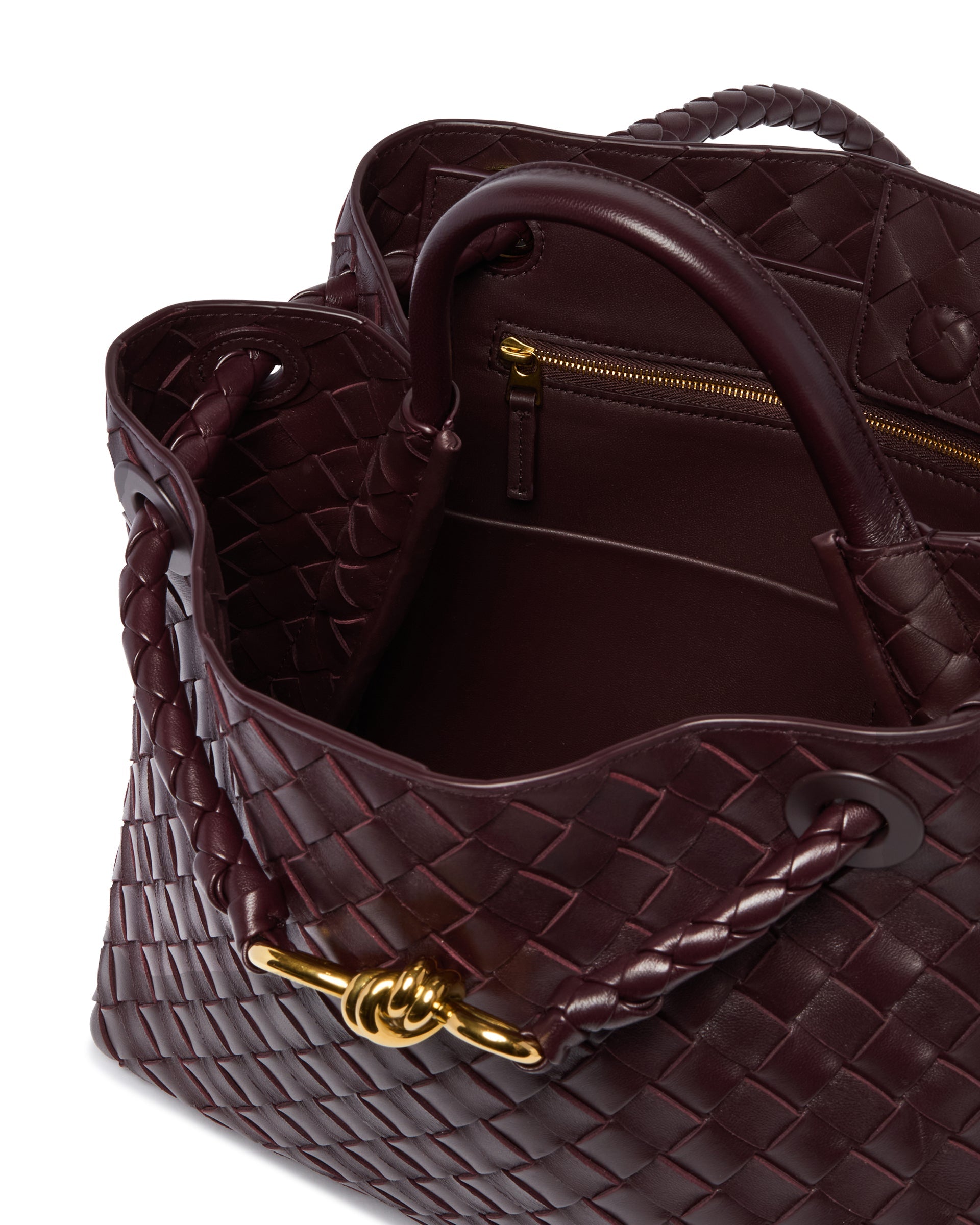 Burgundy Andiamo Medium Bag Bottega veneta оригінал – Купити в Україні – детальний вид