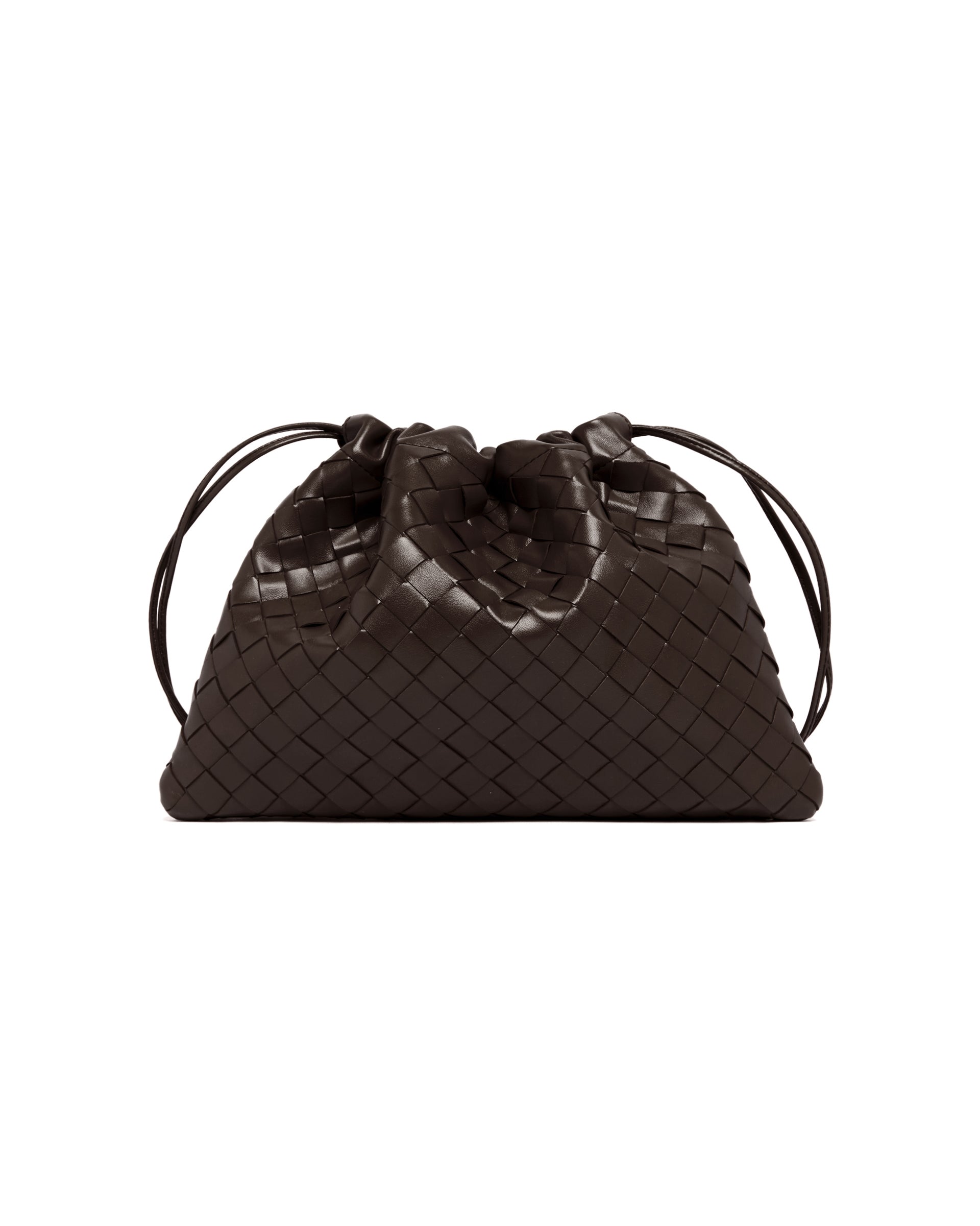 Brown Leather Dustbag Bottega veneta оригінал – Купити в Україні – вид ззаду