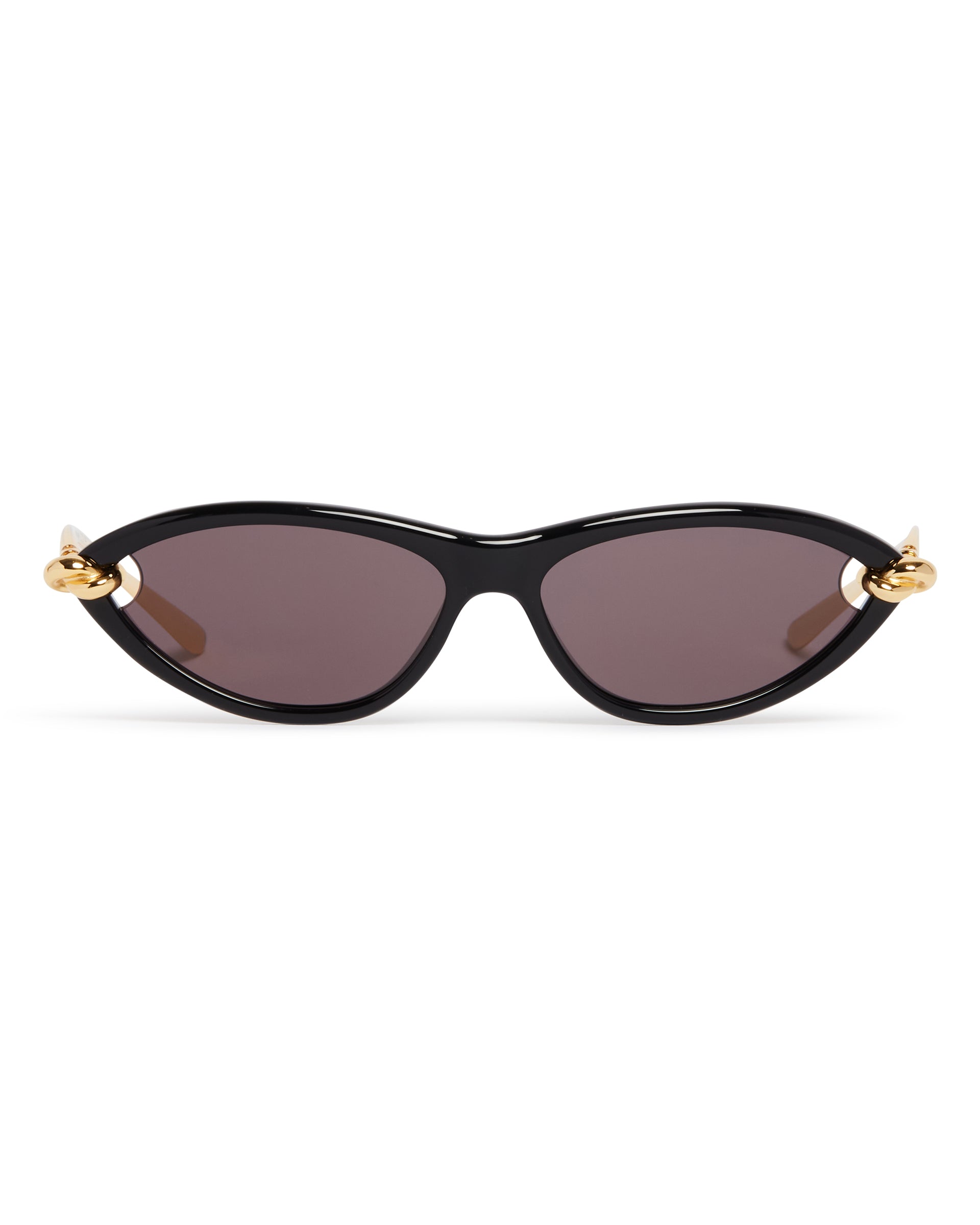 Black Cat-Eye Knot Sunglasses Bottega veneta – Гарантія оригінальності – вид ззаду