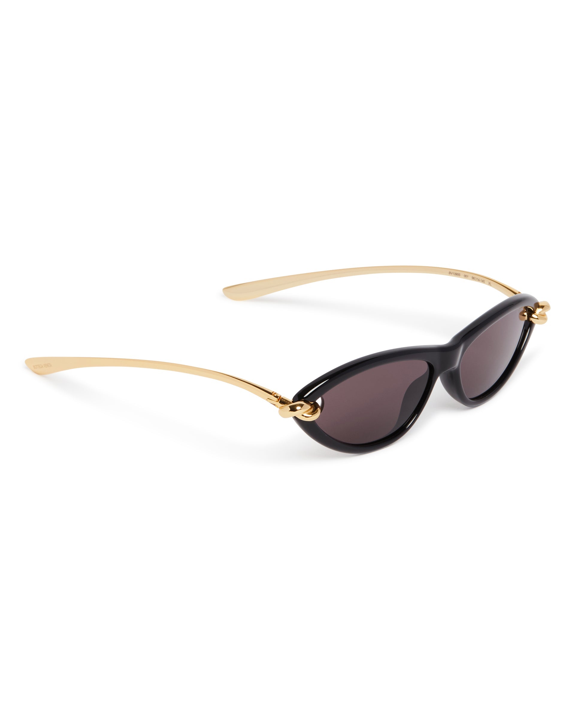 Black Cat-Eye Knot Sunglasses Bottega veneta – Гарантія оригінальності – збільшений вид