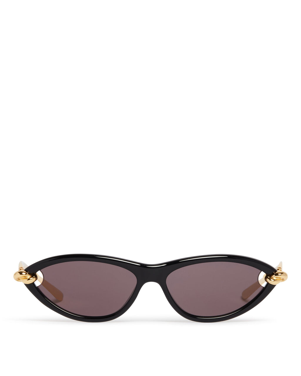 Black Cat-Eye Knot Sunglasses Bottega veneta – Гарантія оригінальності – боковий вид