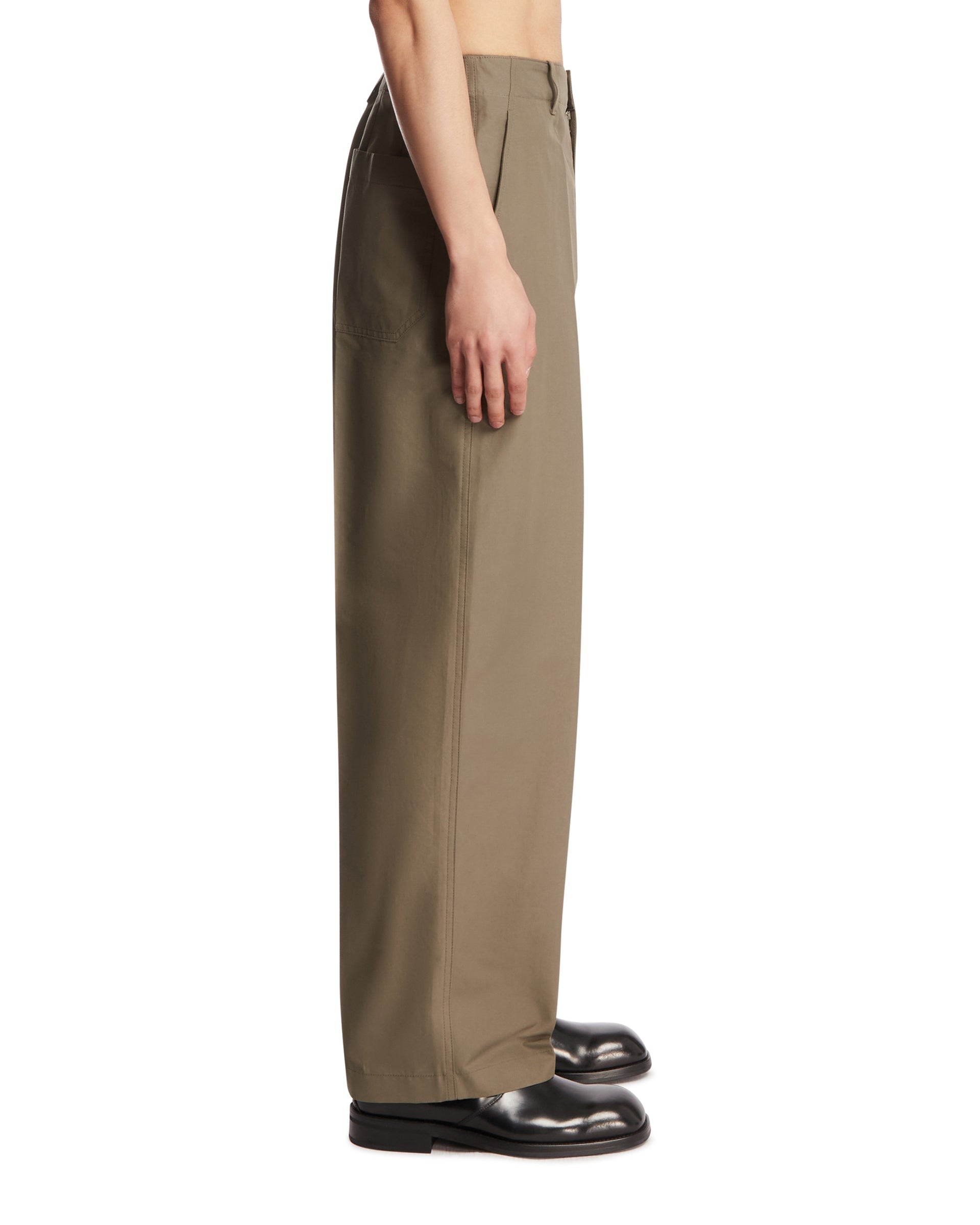 Оригінальна Gray Compact Cotton Trousers Bottega veneta – збільшений вид