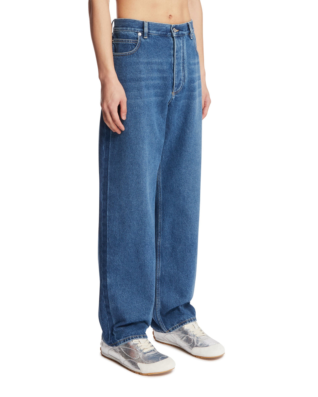 Blue Wide-Leg Jeans Bottega veneta оригінал – Купити в Україні – вид ззаду