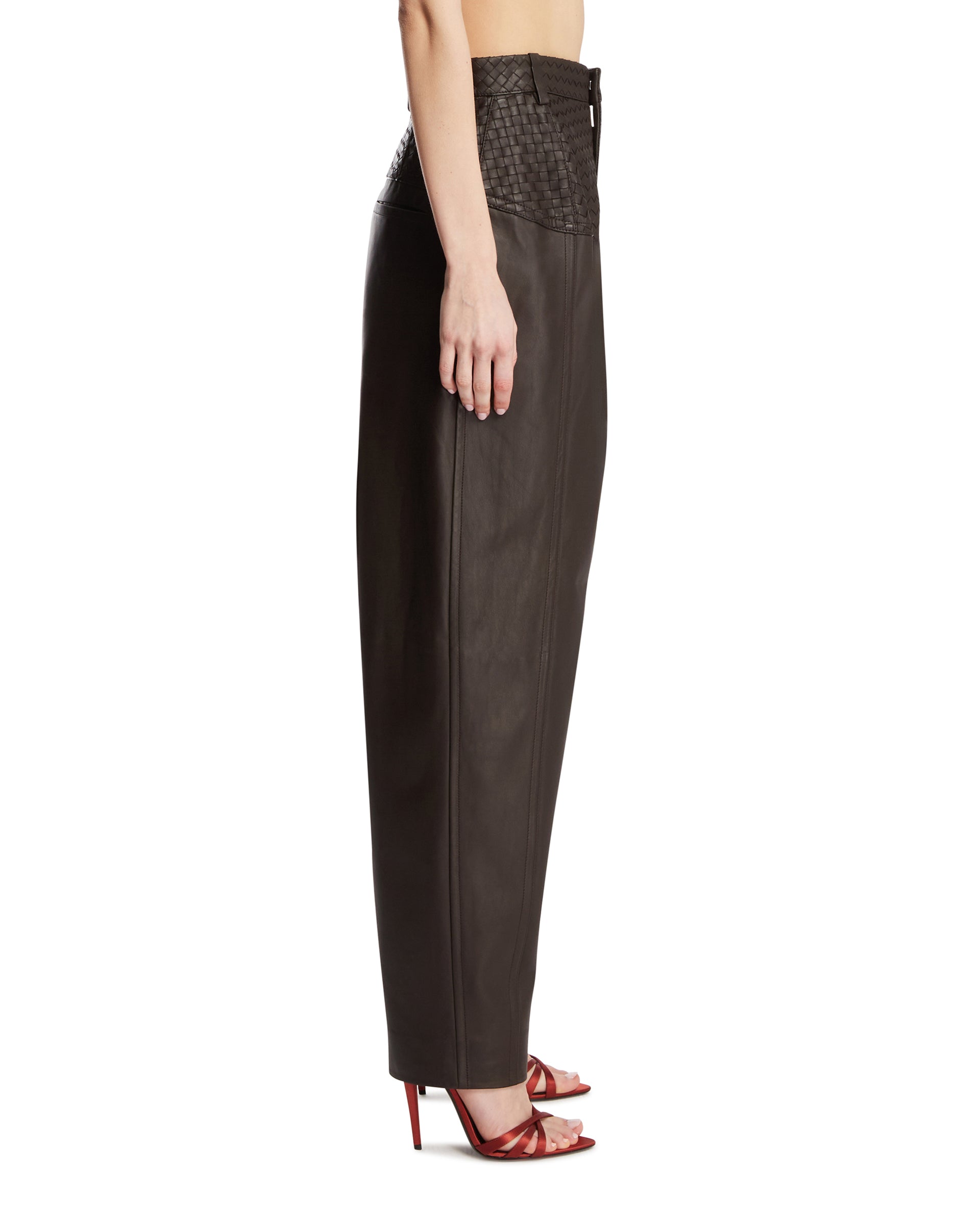 Brown Leather Pants Bottega veneta оригінал – Купити в Україні – збільшений вид