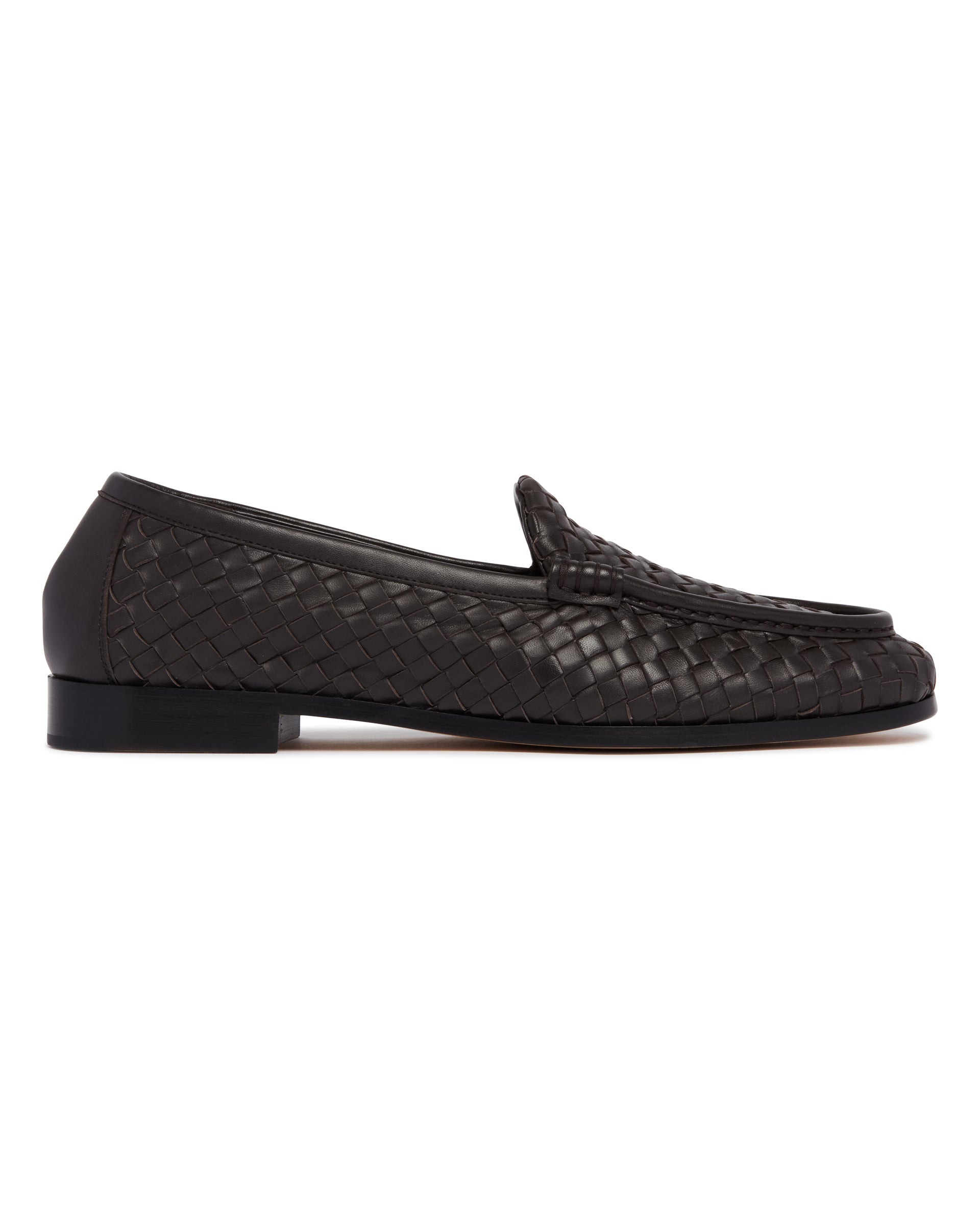 Brown Leather Silenzio Loafers Bottega veneta оригінал – Купити в Україні – вид ззаду