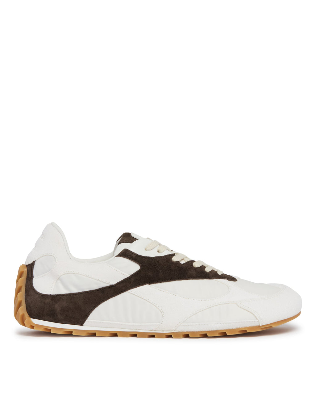Оригінальна White And Brown Orbit Flash Sneakers Bottega veneta – боковий вид