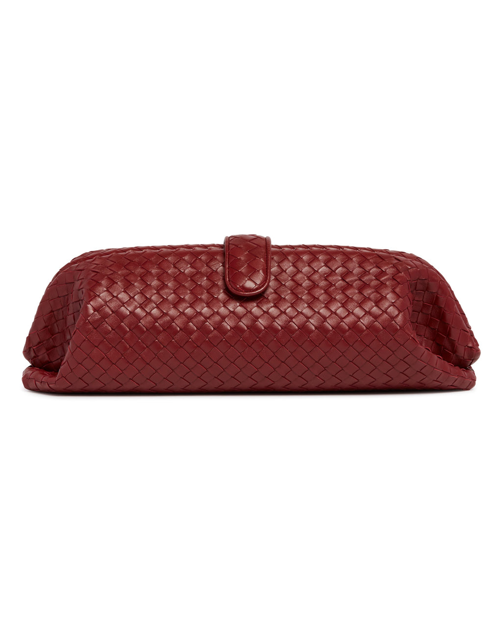 Burgundy Lauren 1979 Clutch Bottega veneta оригінал – Купити в Україні – вид ззаду