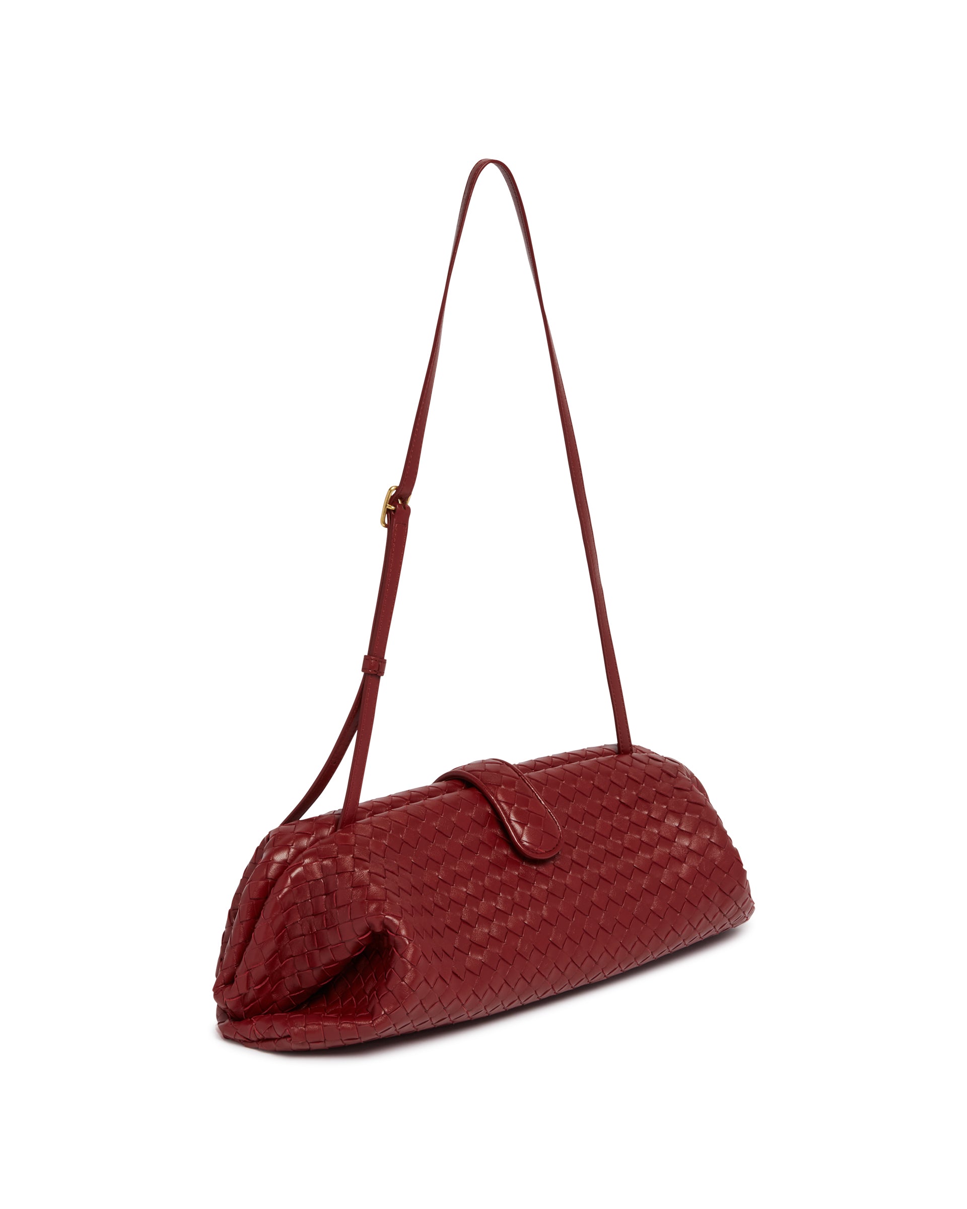 Burgundy Lauren 1979 Clutch Bottega veneta оригінал – Купити в Україні – детальний вид