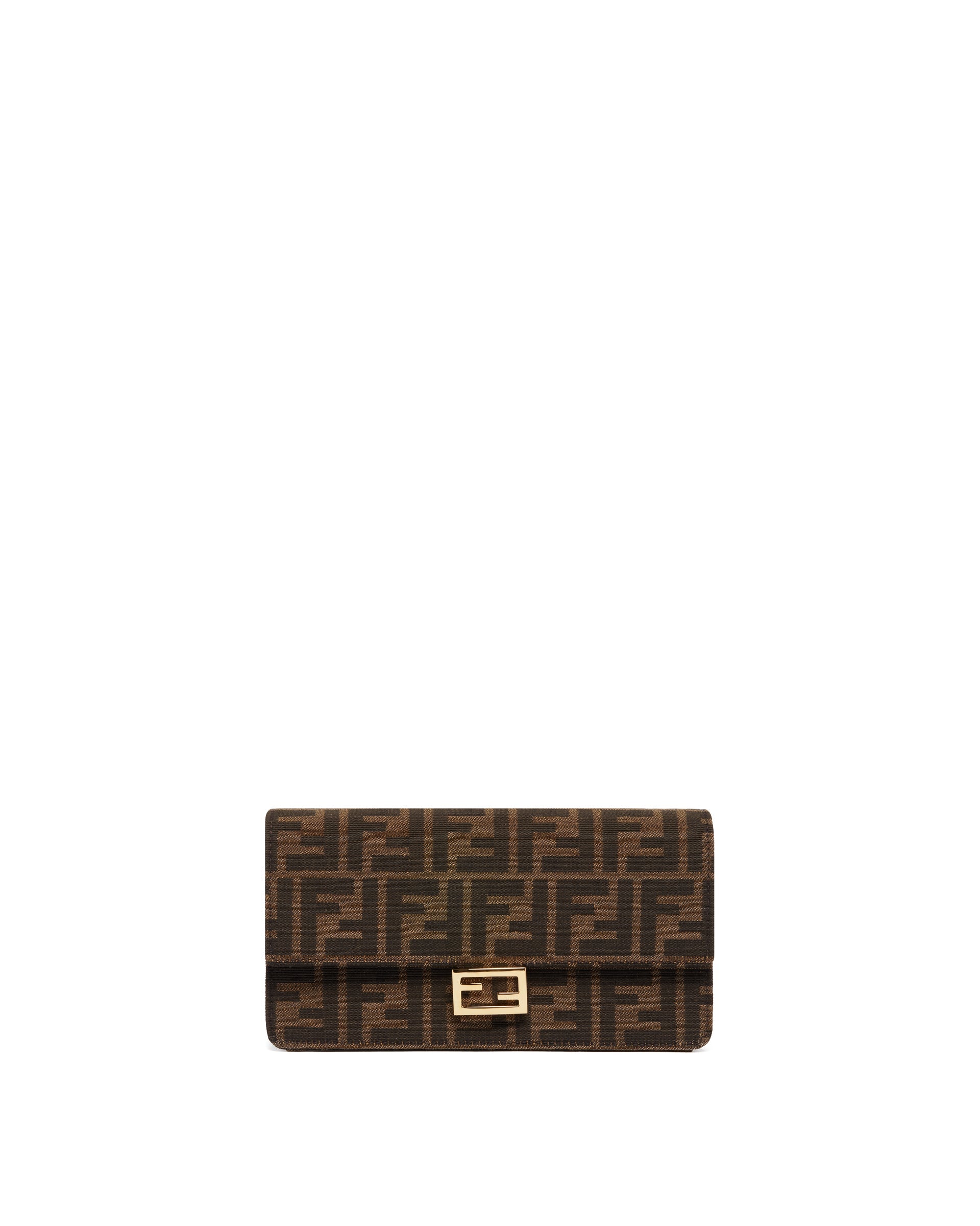 Brown Wallet On Chain Baguette Fendi оригінал – Купити в Україні – боковий вид