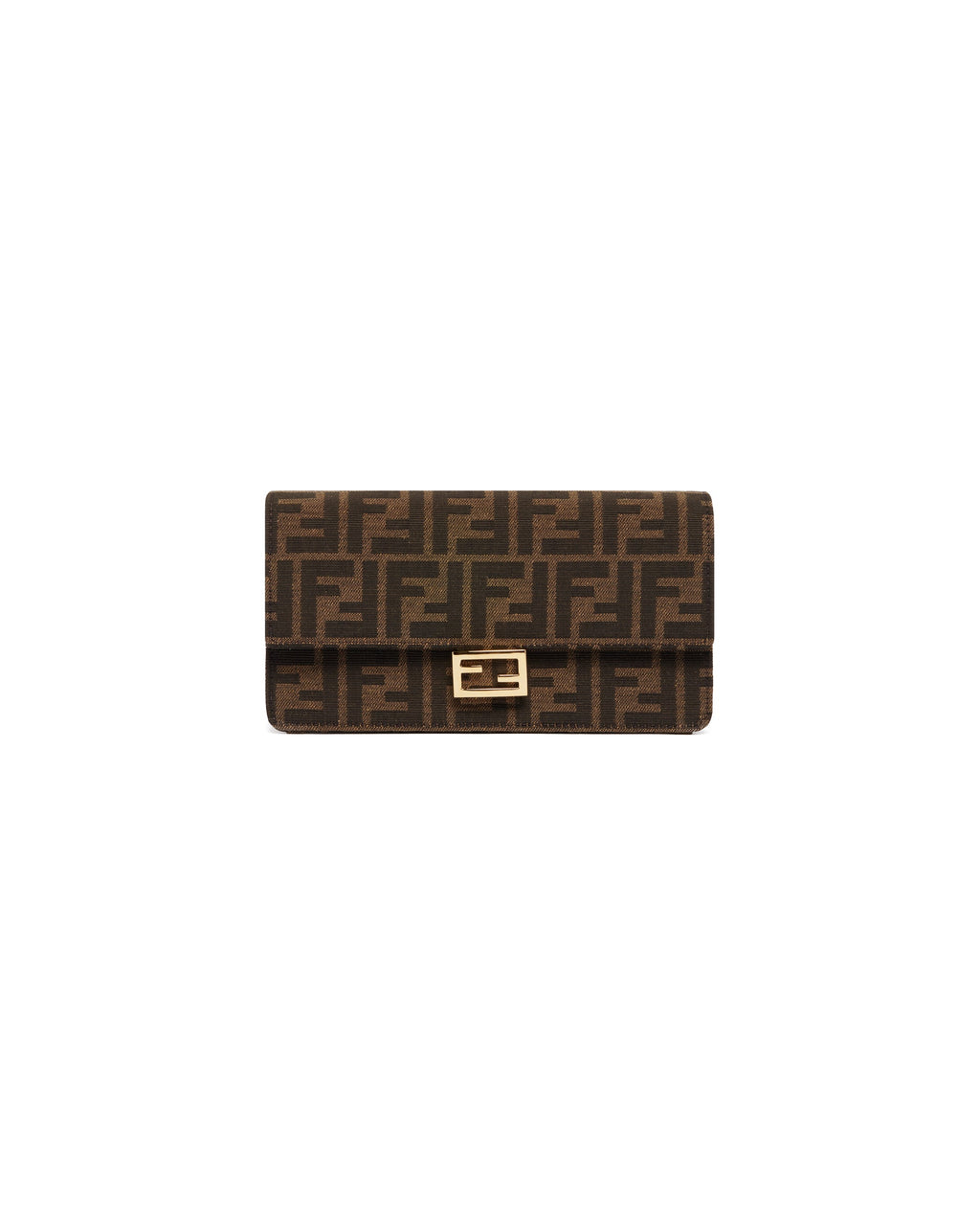 Brown Wallet On Chain Baguette Fendi оригінал – Купити в Україні – вид ззаду