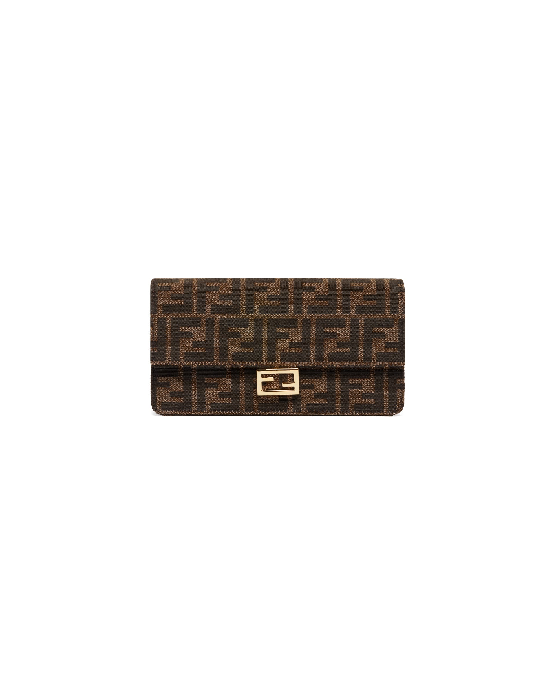 Brown Wallet On Chain Baguette Fendi оригінал – Купити в Україні – вид ззаду