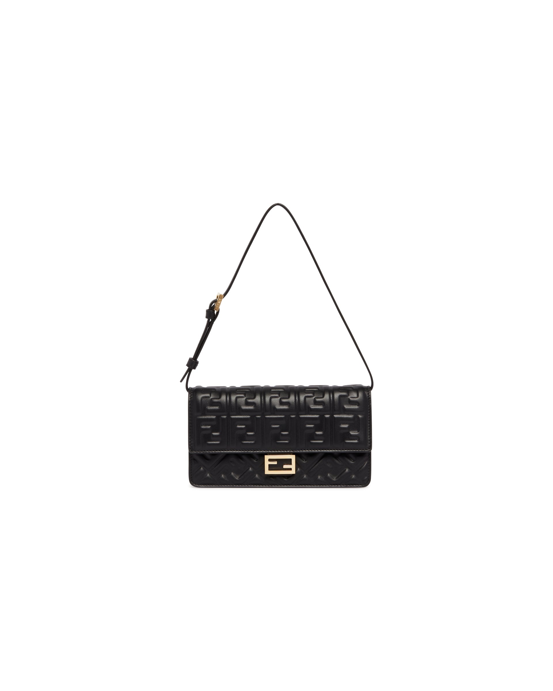 Black Wallet On Chain Baguette Bag Fendi – Гарантія оригінальності – вид ззаду