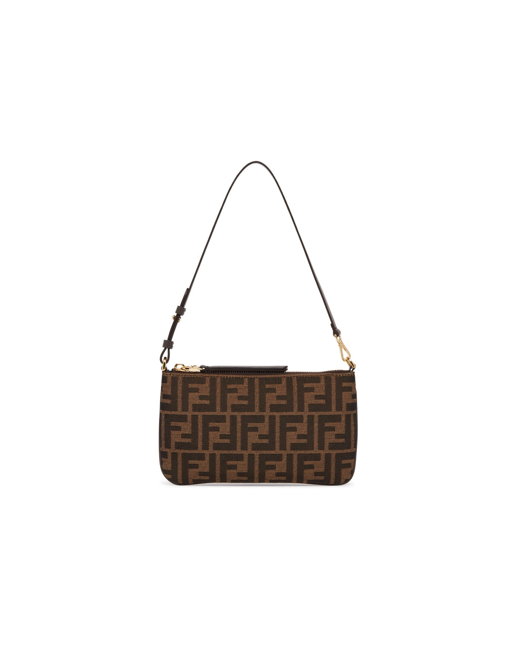 Оригінальна Brown Flat Pouch Baguette Bag Fendi – вид ззаду
