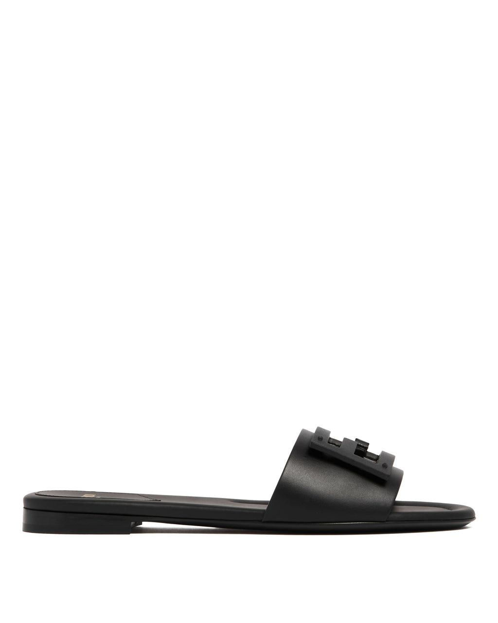 Black Baguette Leather Flats Fendi оригінал – Купити в Україні – боковий вид