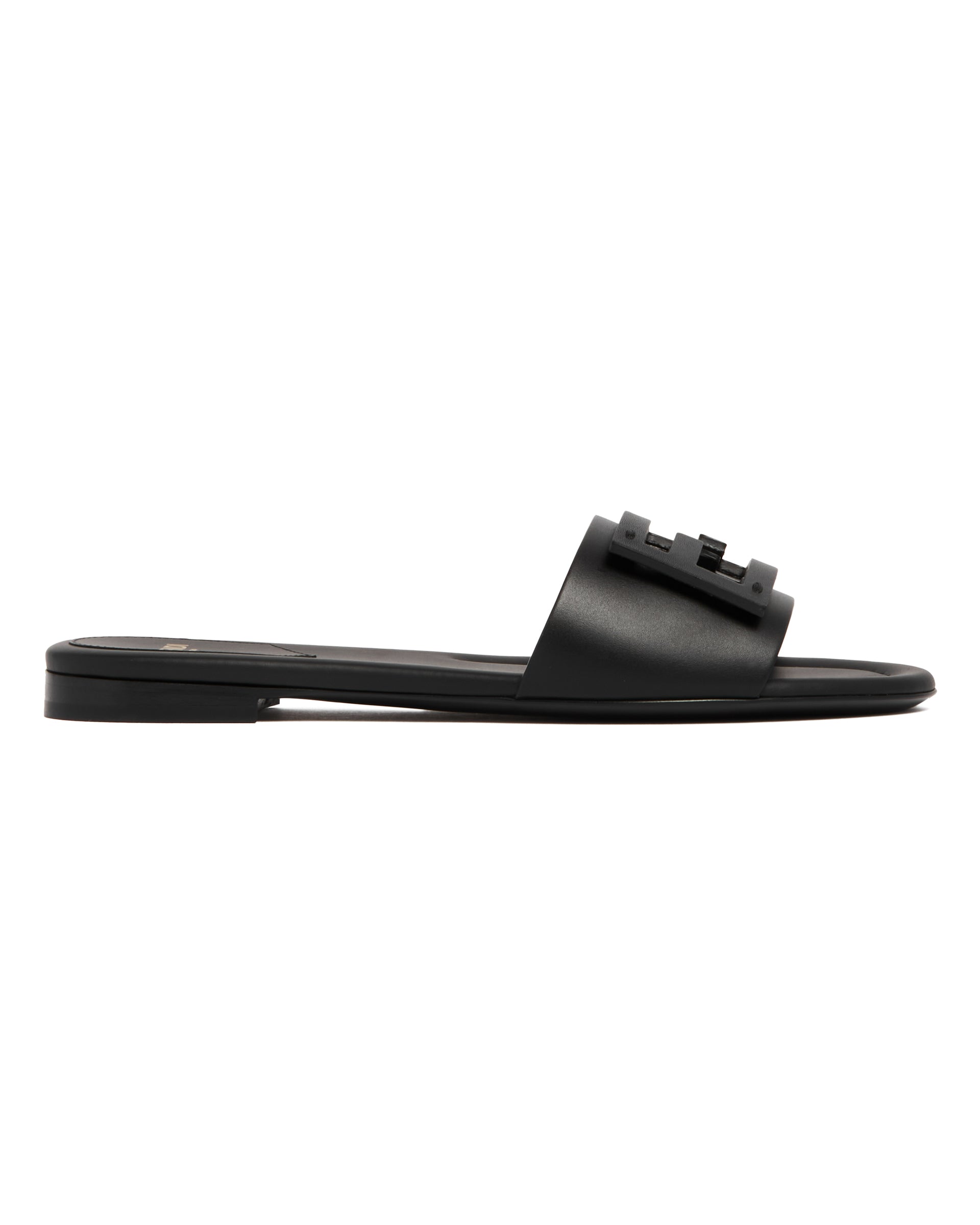 Black Baguette Leather Flats Fendi оригінал – Купити в Україні – вид ззаду
