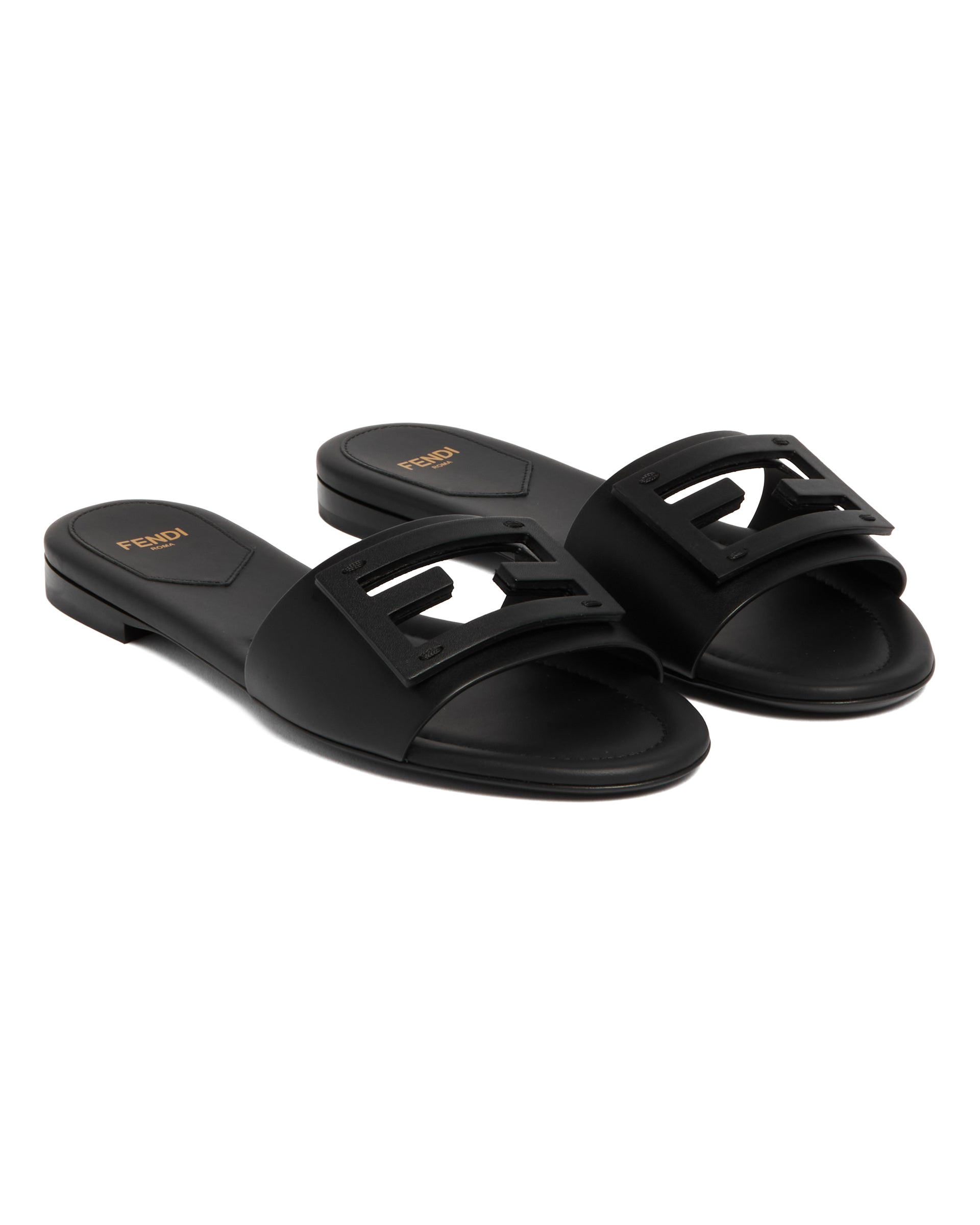 Black Baguette Leather Flats Fendi оригінал – Купити в Україні – детальний вид