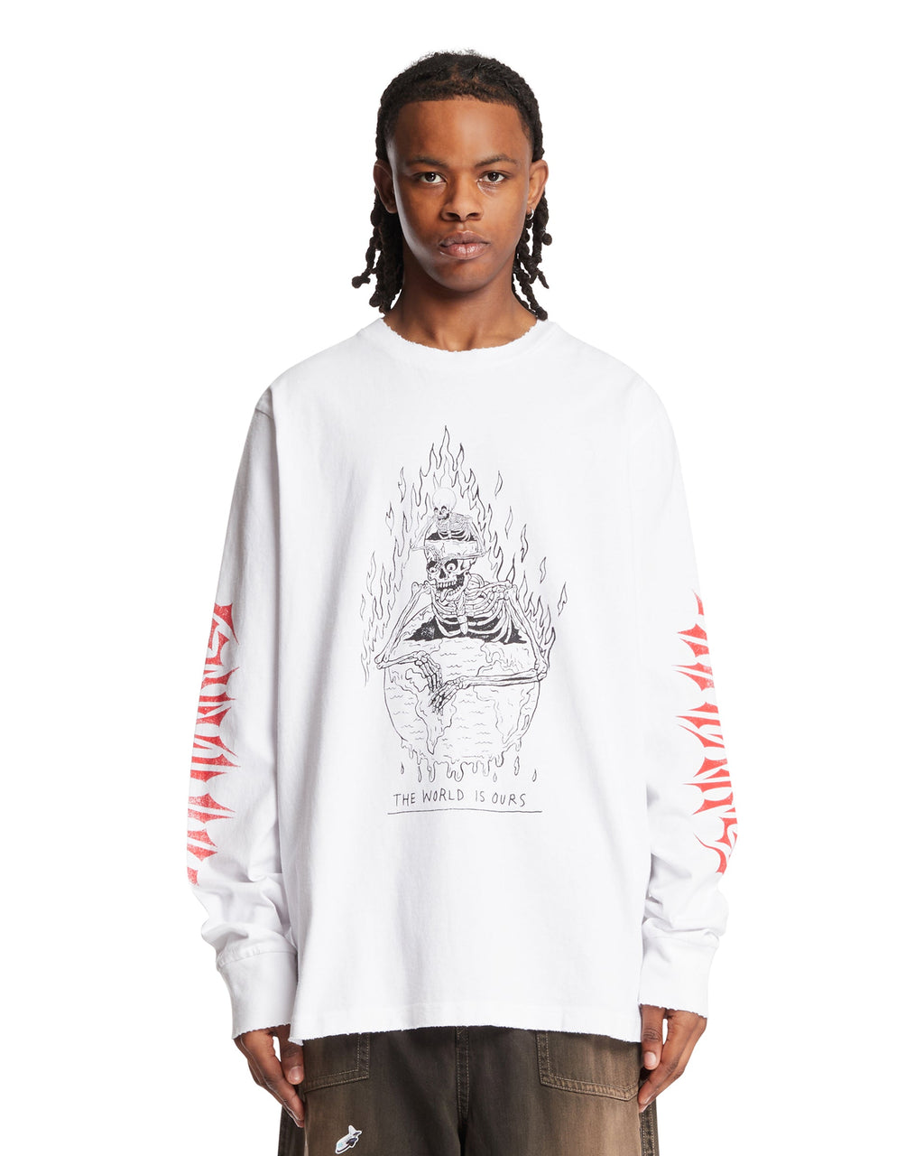 Оригінальна White The World Is Ours T-Shirt Gallery department – боковий вид