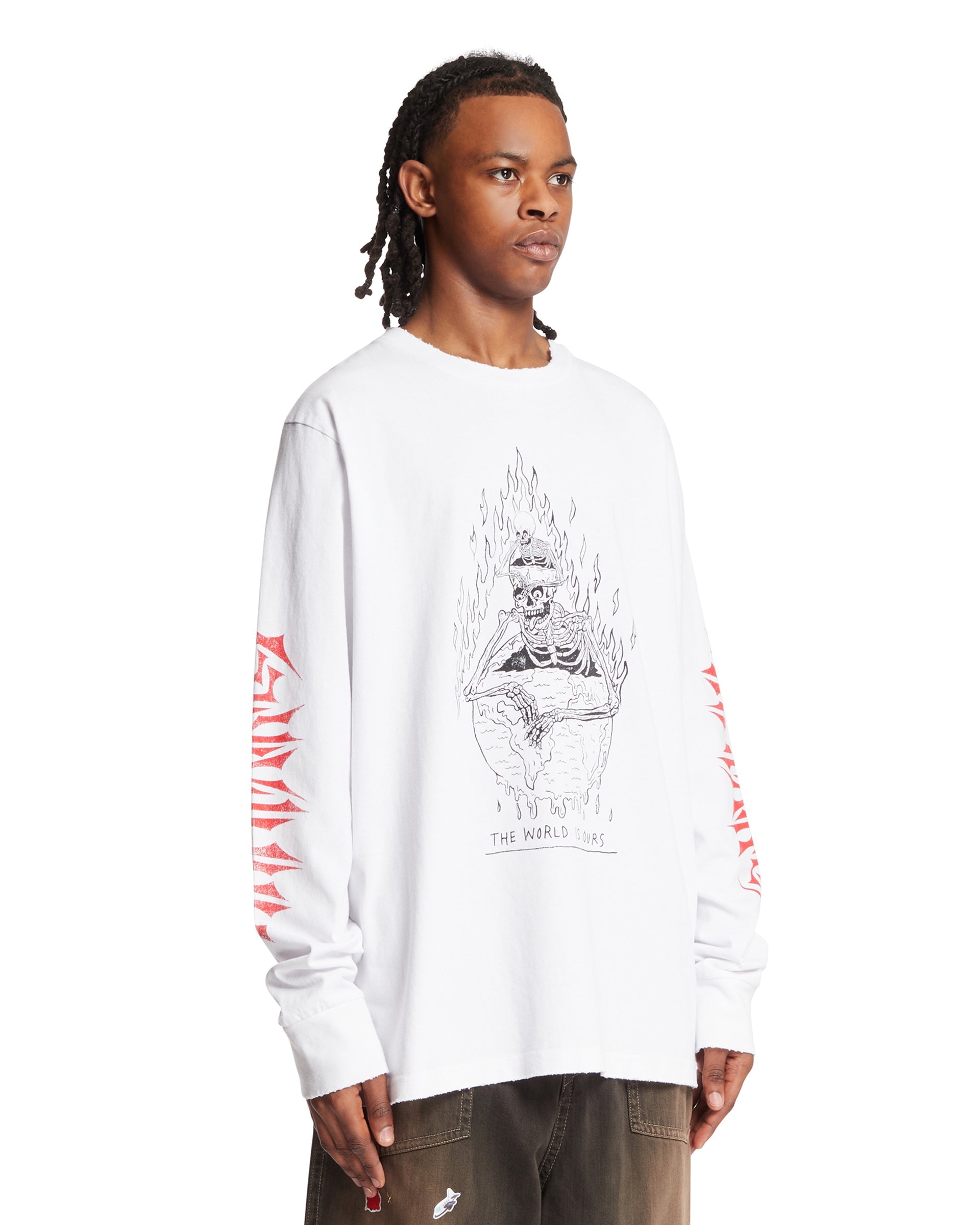 Оригінальна White The World Is Ours T-Shirt Gallery department – вид ззаду