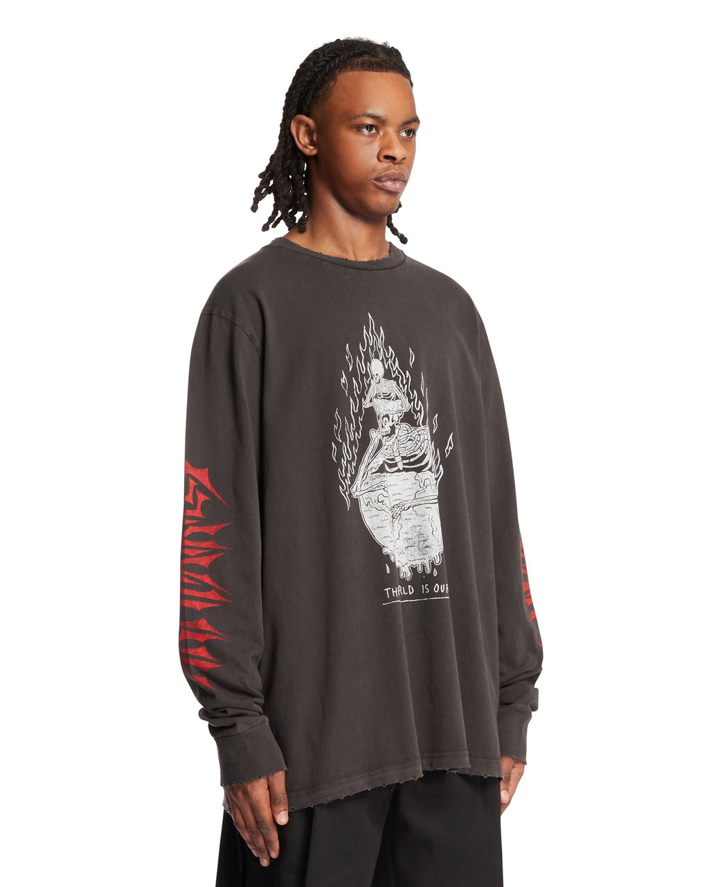 Black The World Is Ours T-Shirt Gallery department – Гарантія оригінальності – вид ззаду