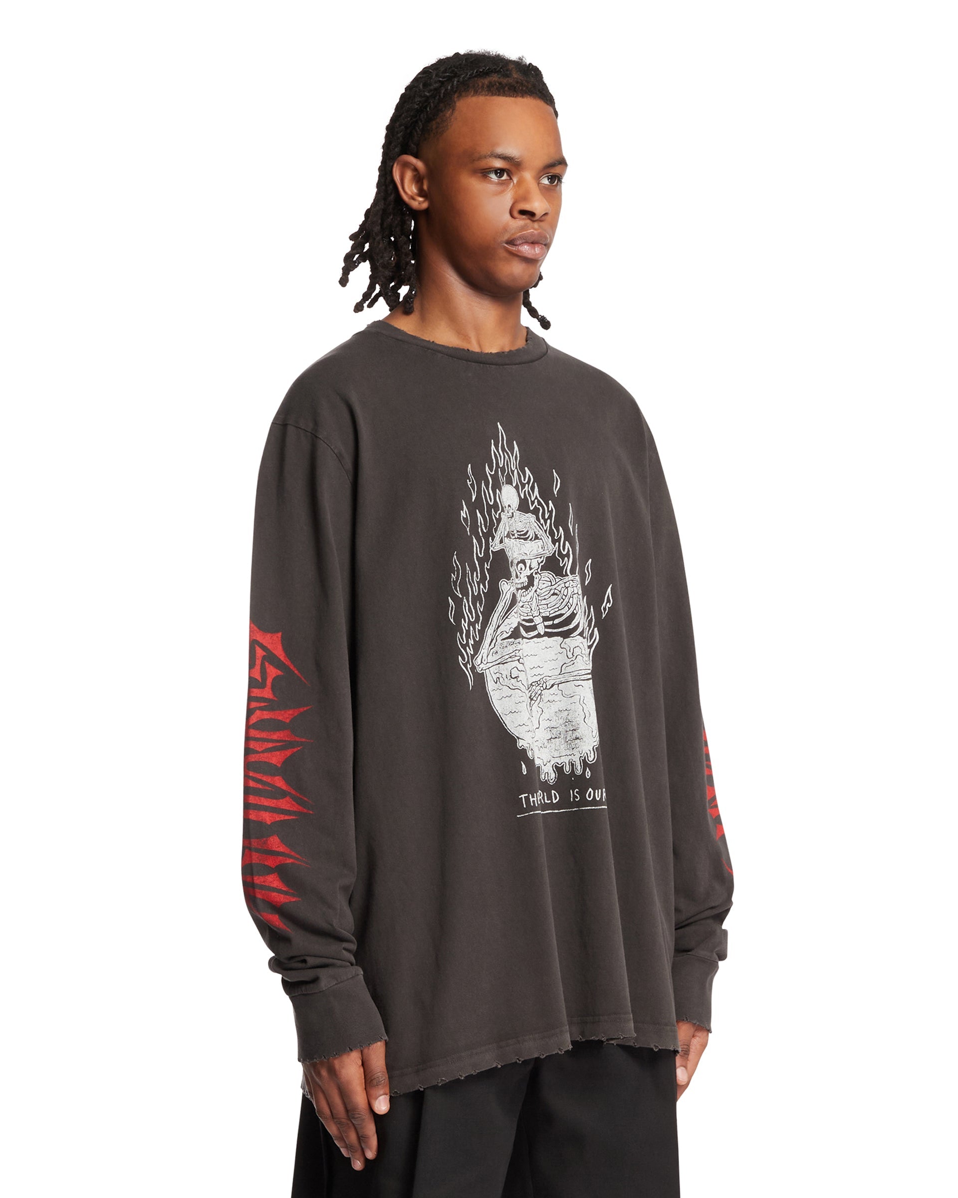 Black The World Is Ours T-Shirt Gallery department – Гарантія оригінальності – вид ззаду