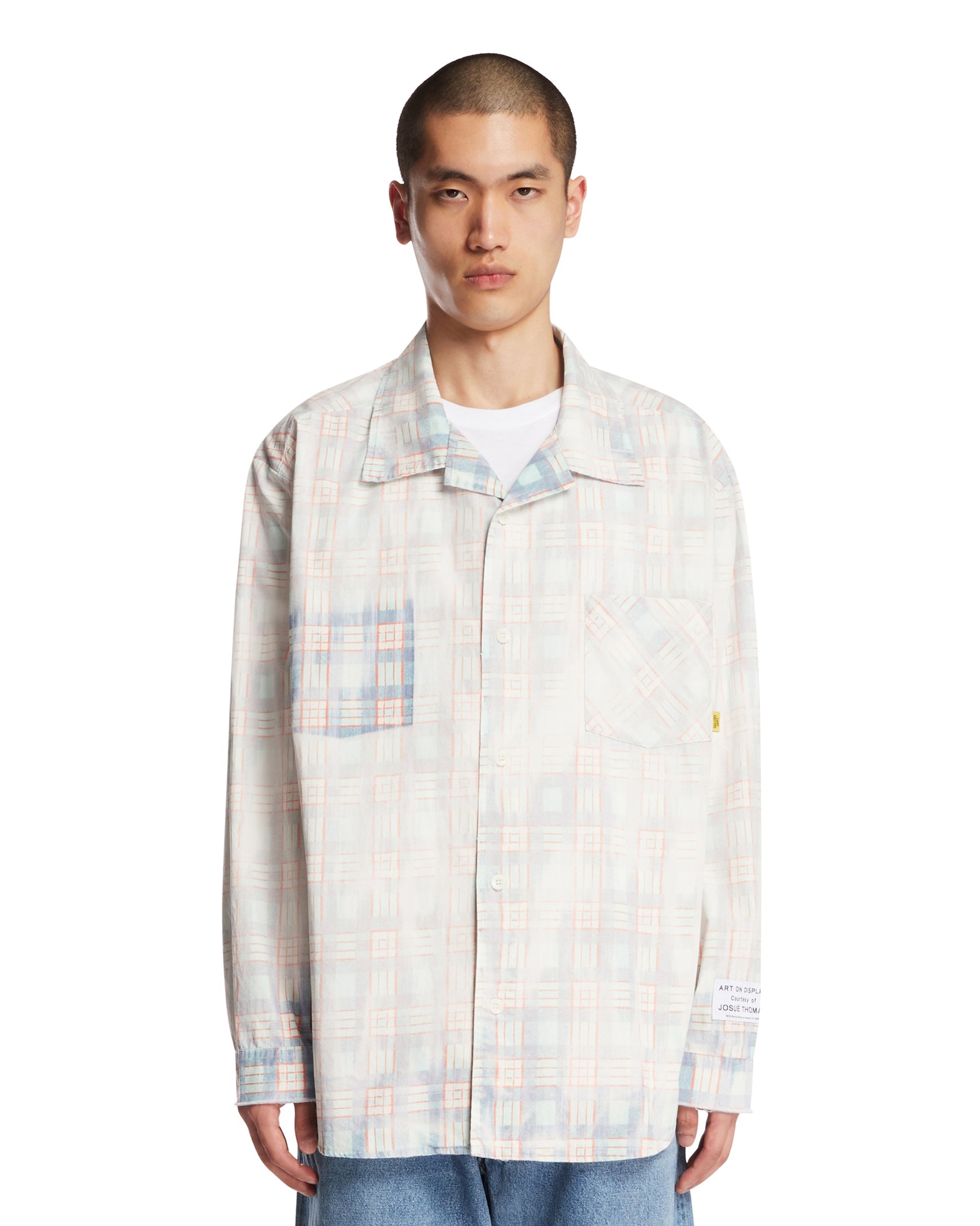 Blue Faded Check Cotton Shirt Gallery department – Гарантія оригінальності – боковий вид