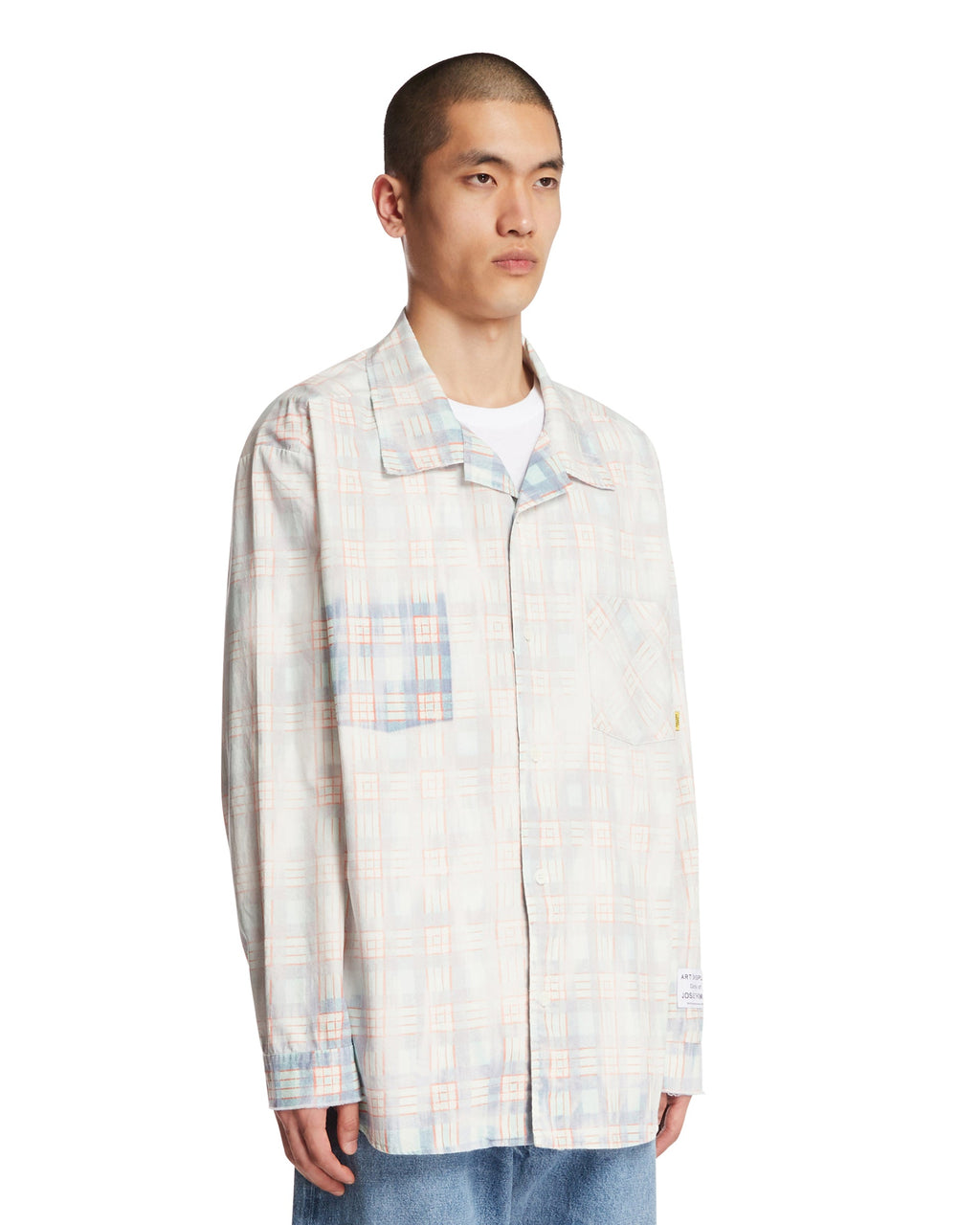 Blue Faded Check Cotton Shirt Gallery department – Гарантія оригінальності – вид ззаду