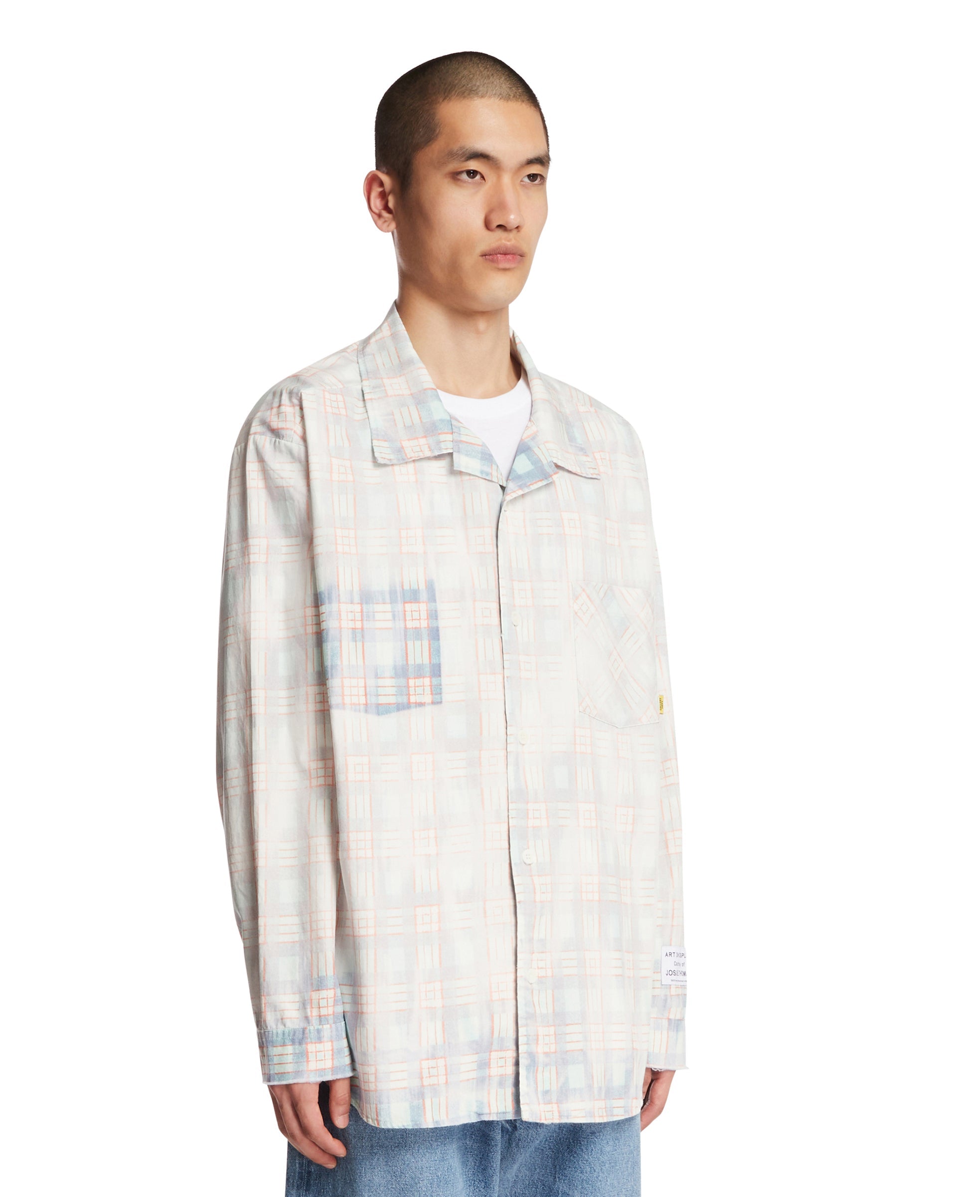 Blue Faded Check Cotton Shirt Gallery department – Гарантія оригінальності – вид ззаду