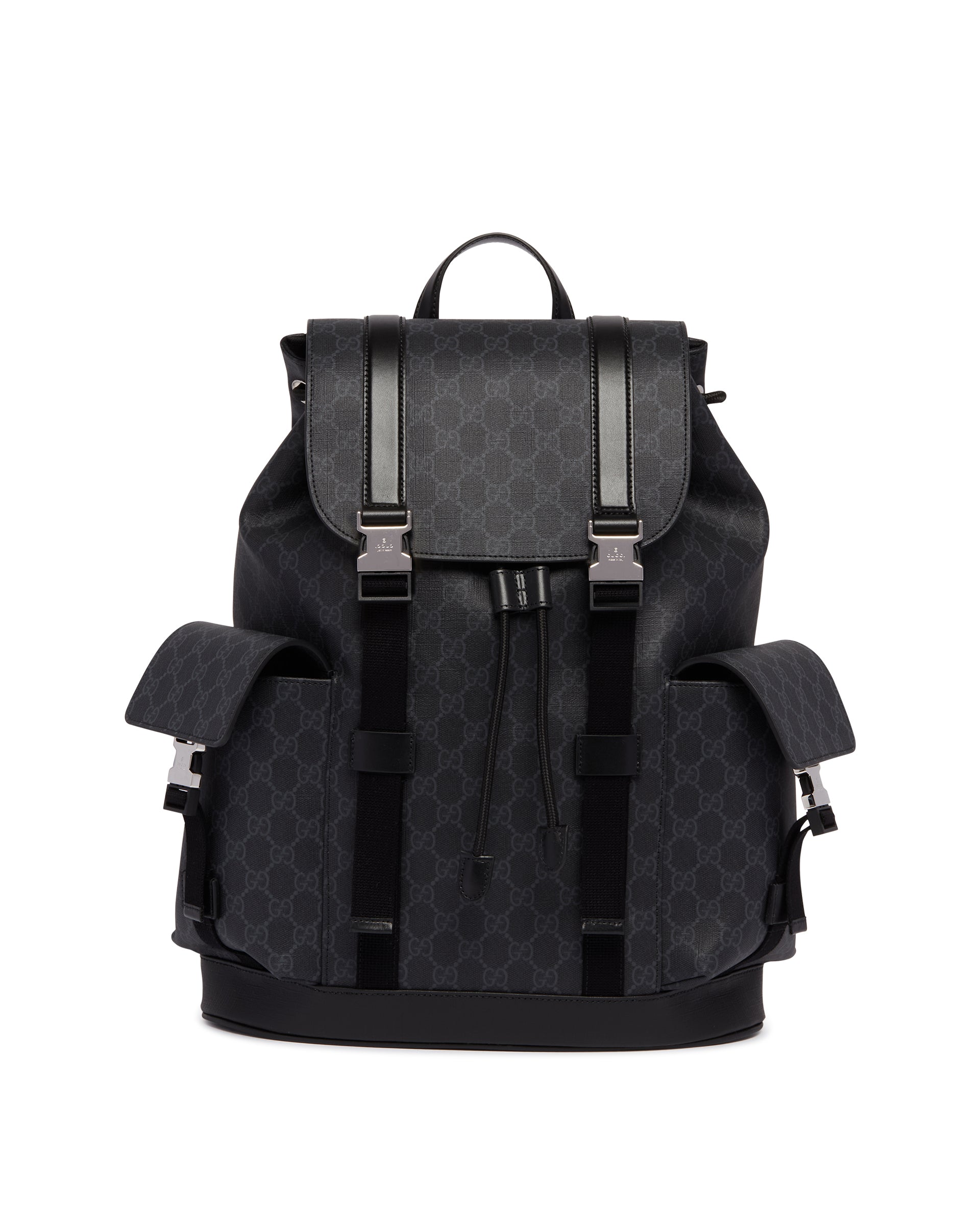 Оригінальна Black Large Gg Backpack Gucci – боковий вид