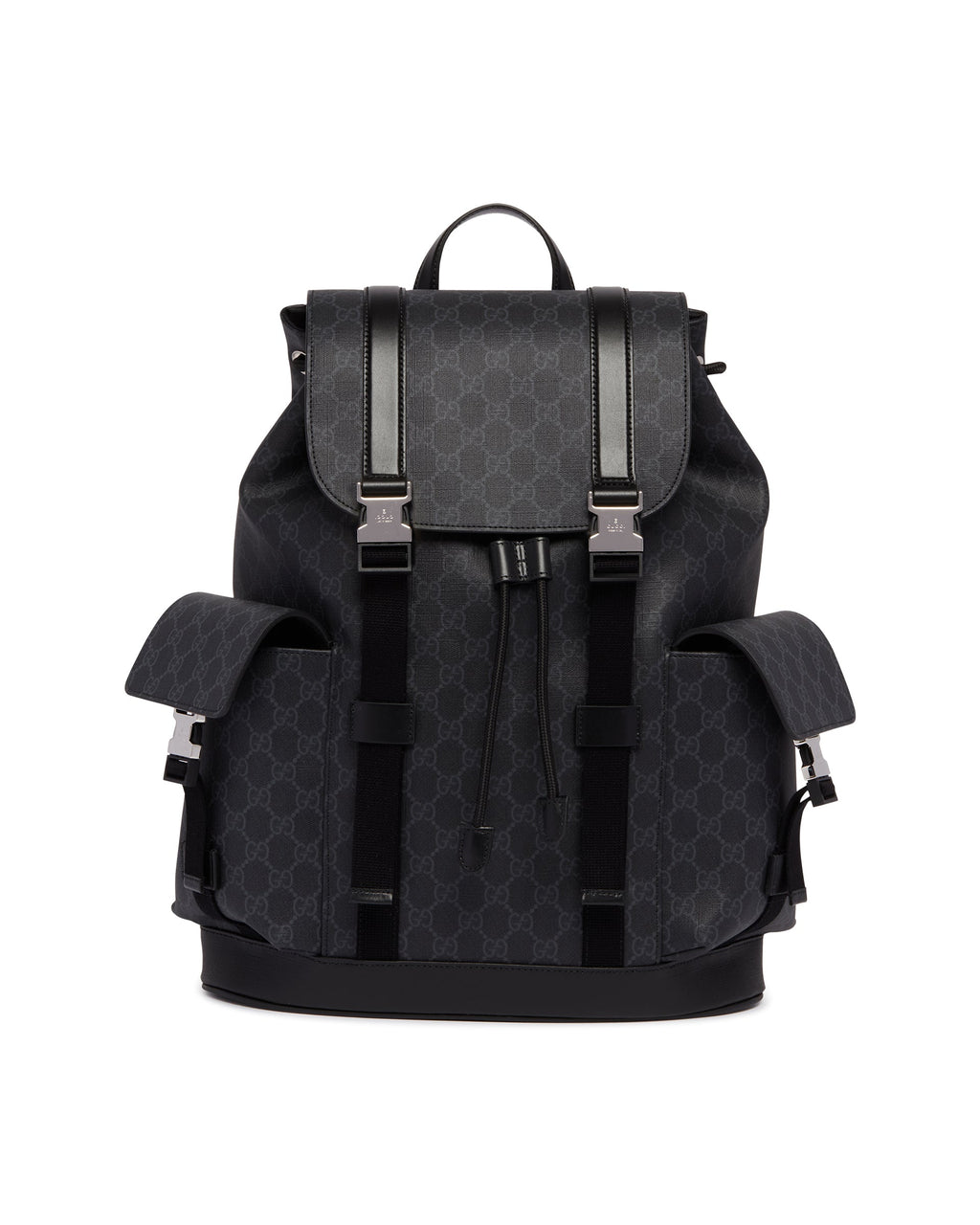 Оригінальна Black Large Gg Backpack Gucci – вид ззаду