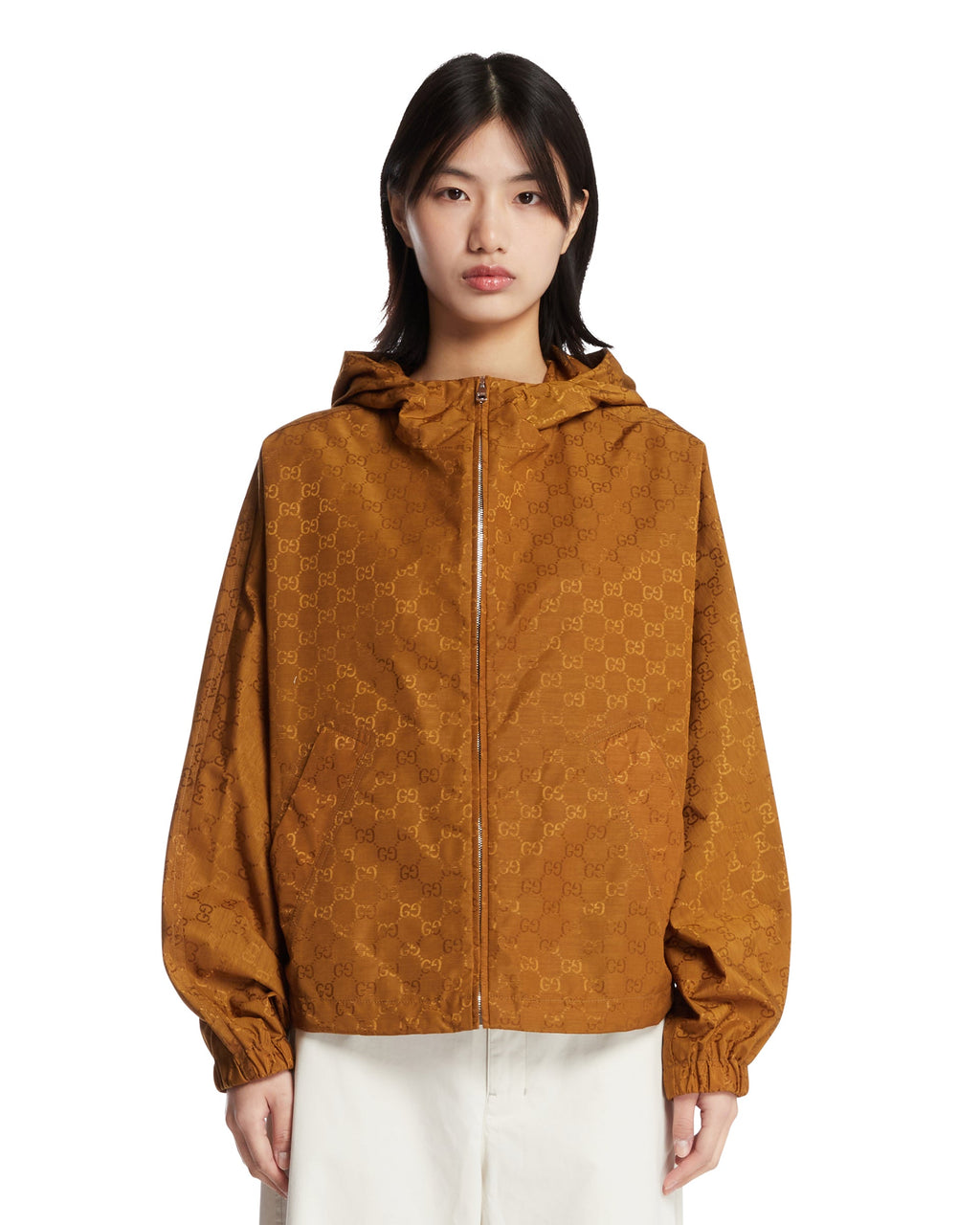 Yellow Gg Hooded Jacket Gucci оригінал – Купити в Україні – боковий вид