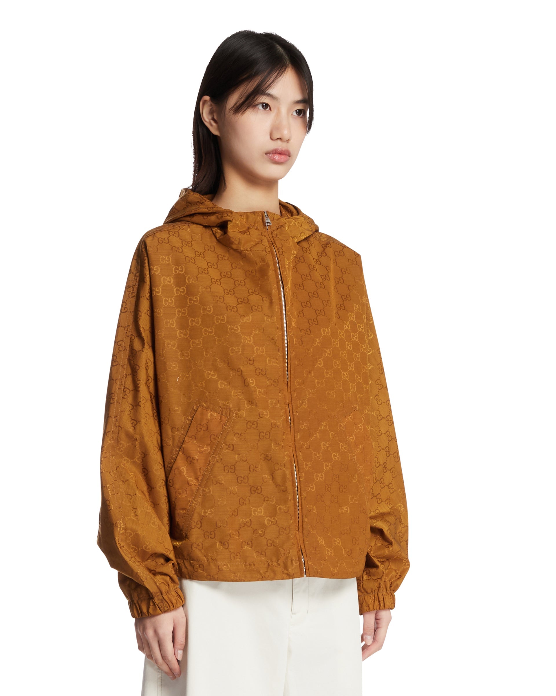 Yellow Gg Hooded Jacket Gucci оригінал – Купити в Україні – вид ззаду