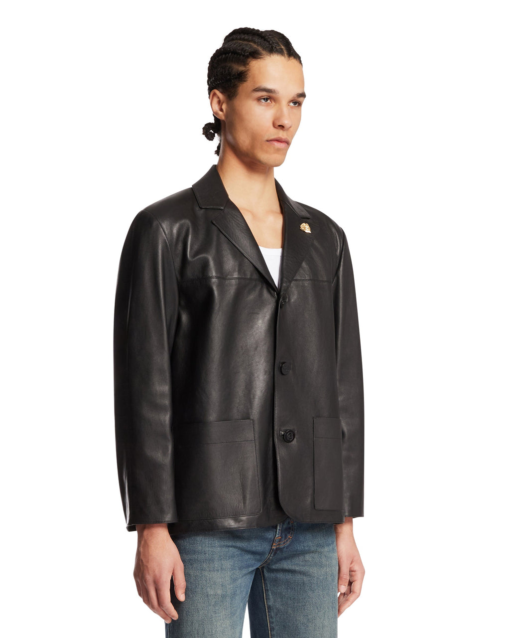 Оригінальна Black Nappa Leather Jacket Gucci – вид ззаду