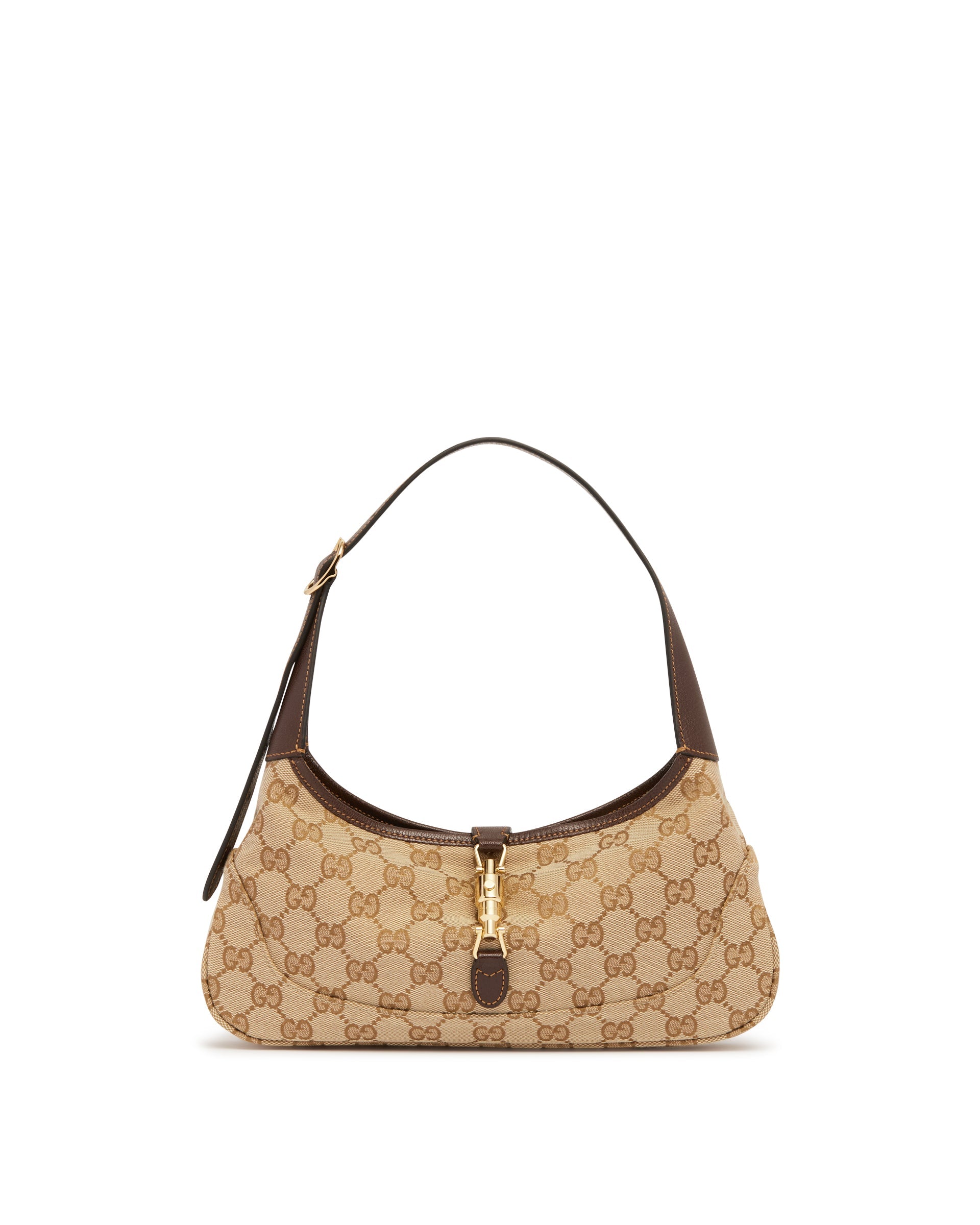 Beige Small Jackie Slim Shoulder Bag Gucci – Гарантія оригінальності – боковий вид