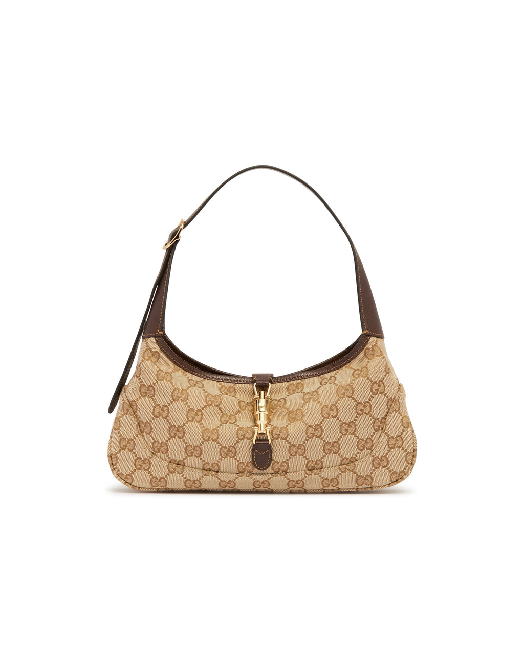 Beige Small Jackie Slim Shoulder Bag Gucci – Гарантія оригінальності – вид ззаду