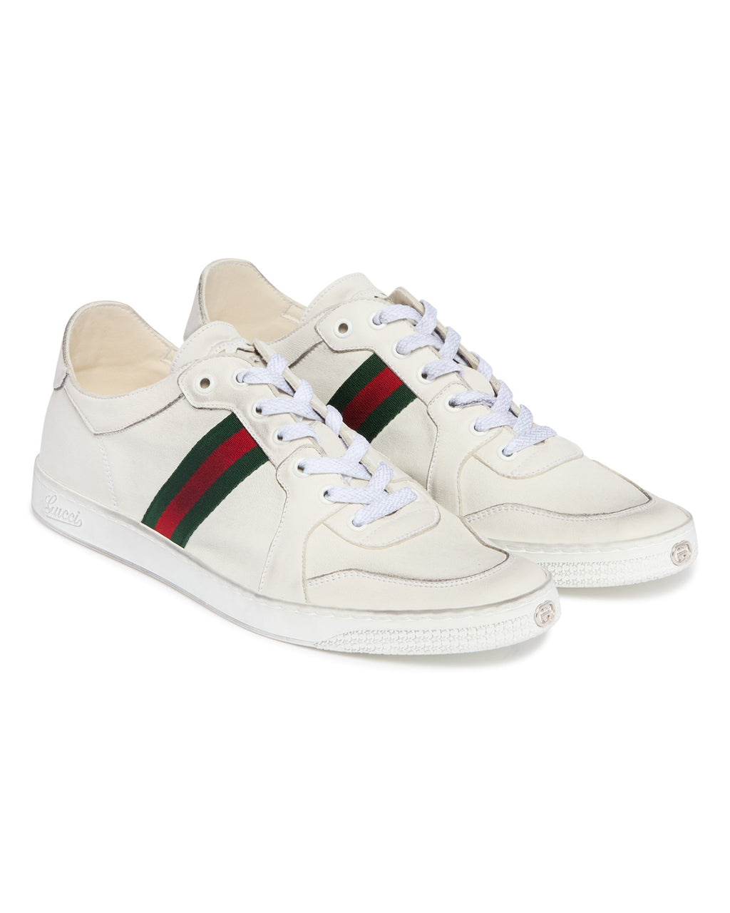 Оригінальна White Stretch Sneakers Gucci – збільшений вид