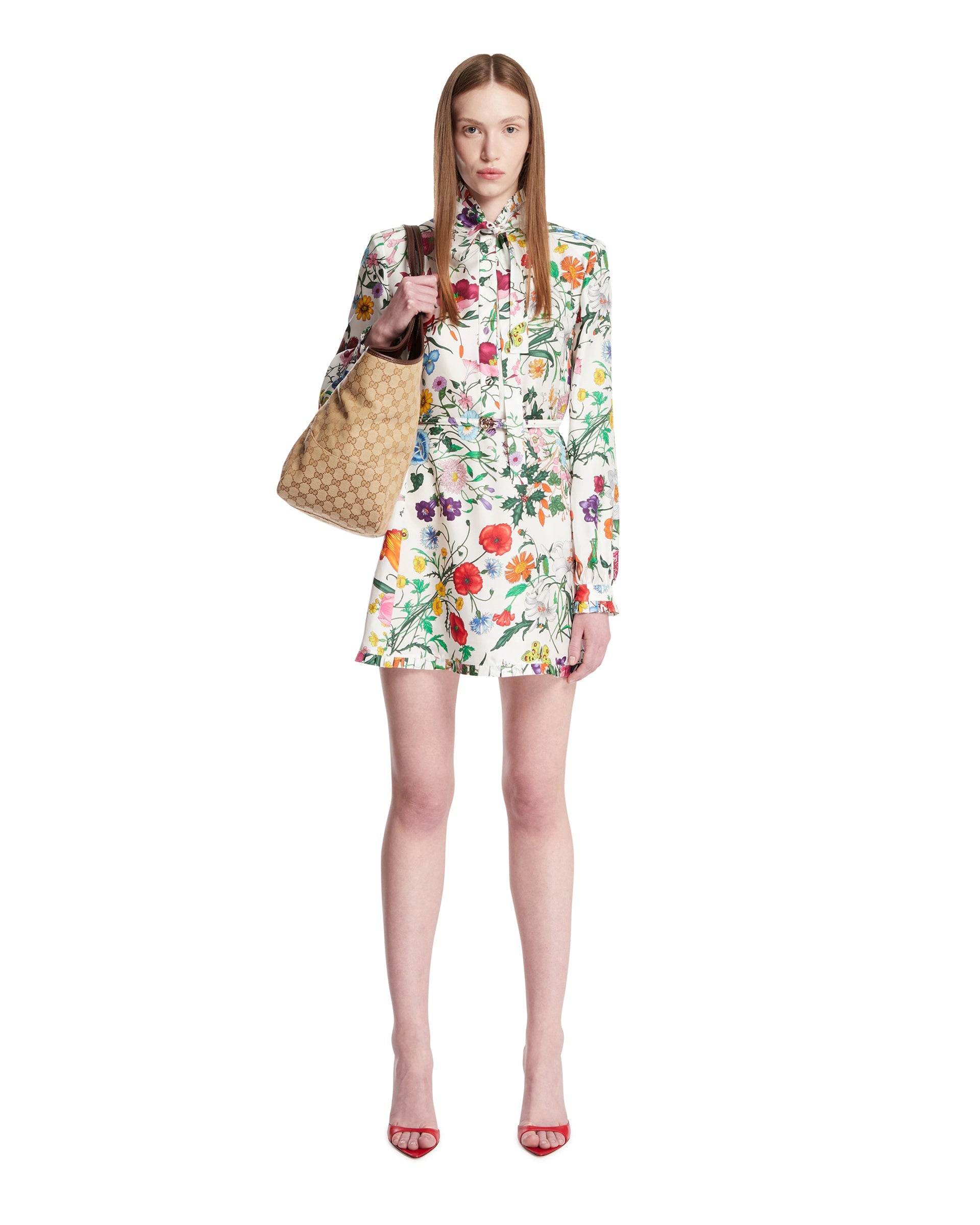 Silk Twill Printed Dress Gucci оригінал – Купити в Україні – детальний вид