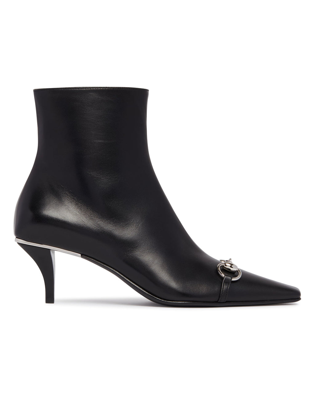 Black Leather Vittoria Ankle Boots Gucci – Гарантія оригінальності – вид ззаду