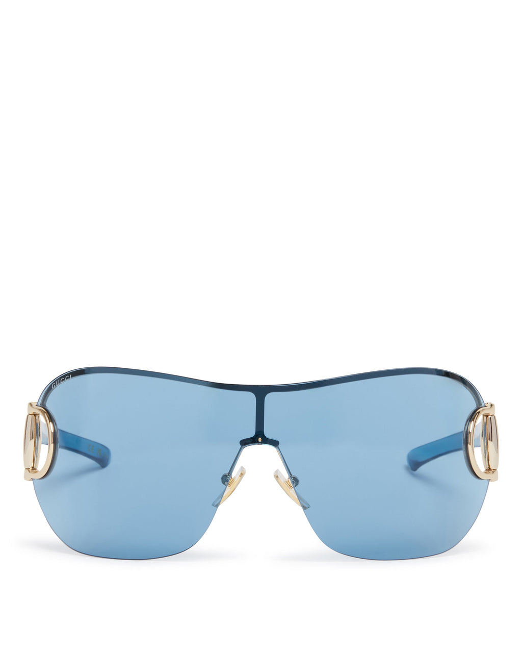 Blue Shield Sunglasses Gucci – Гарантія оригінальності – боковий вид
