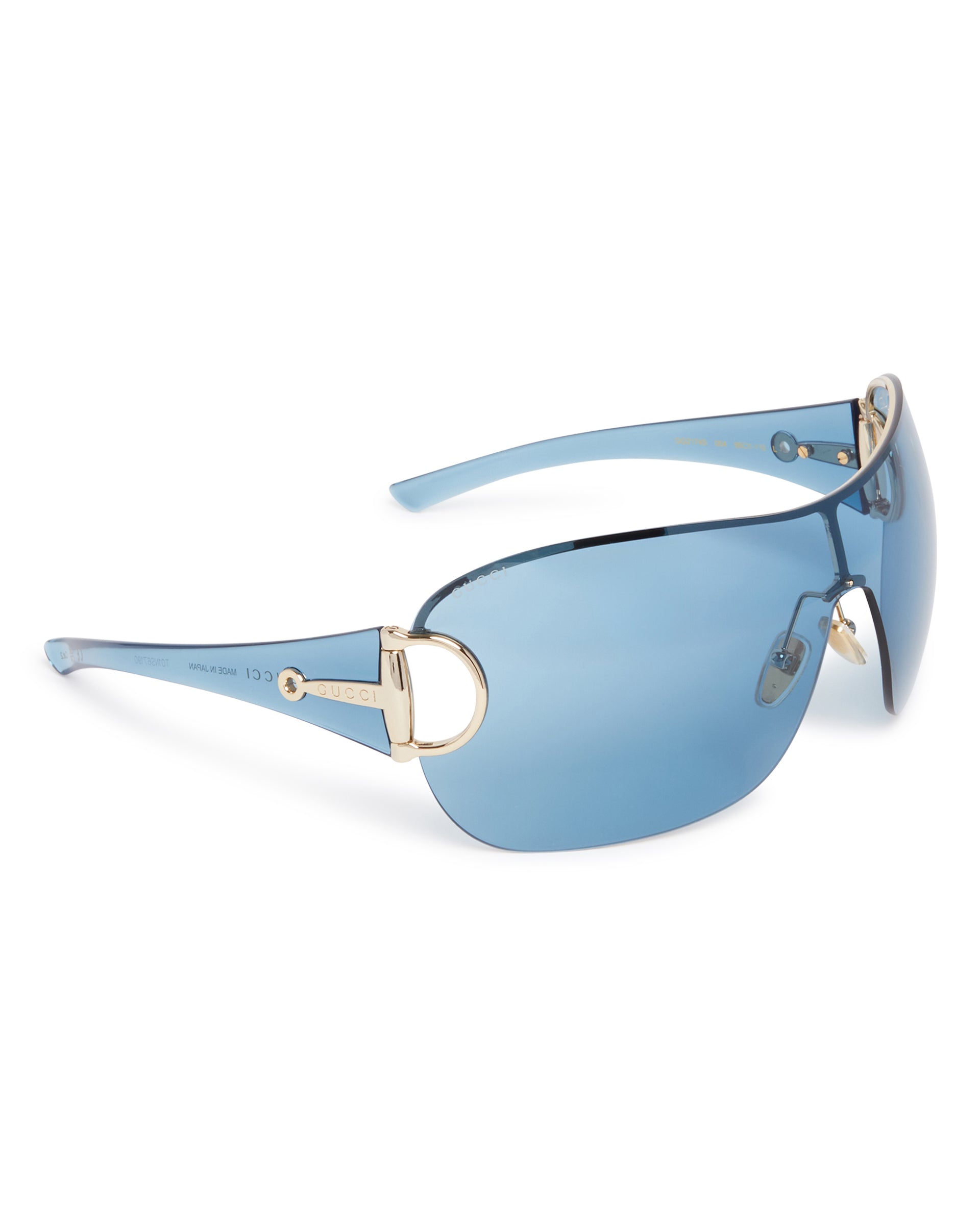 Blue Shield Sunglasses Gucci – Гарантія оригінальності – детальний вид