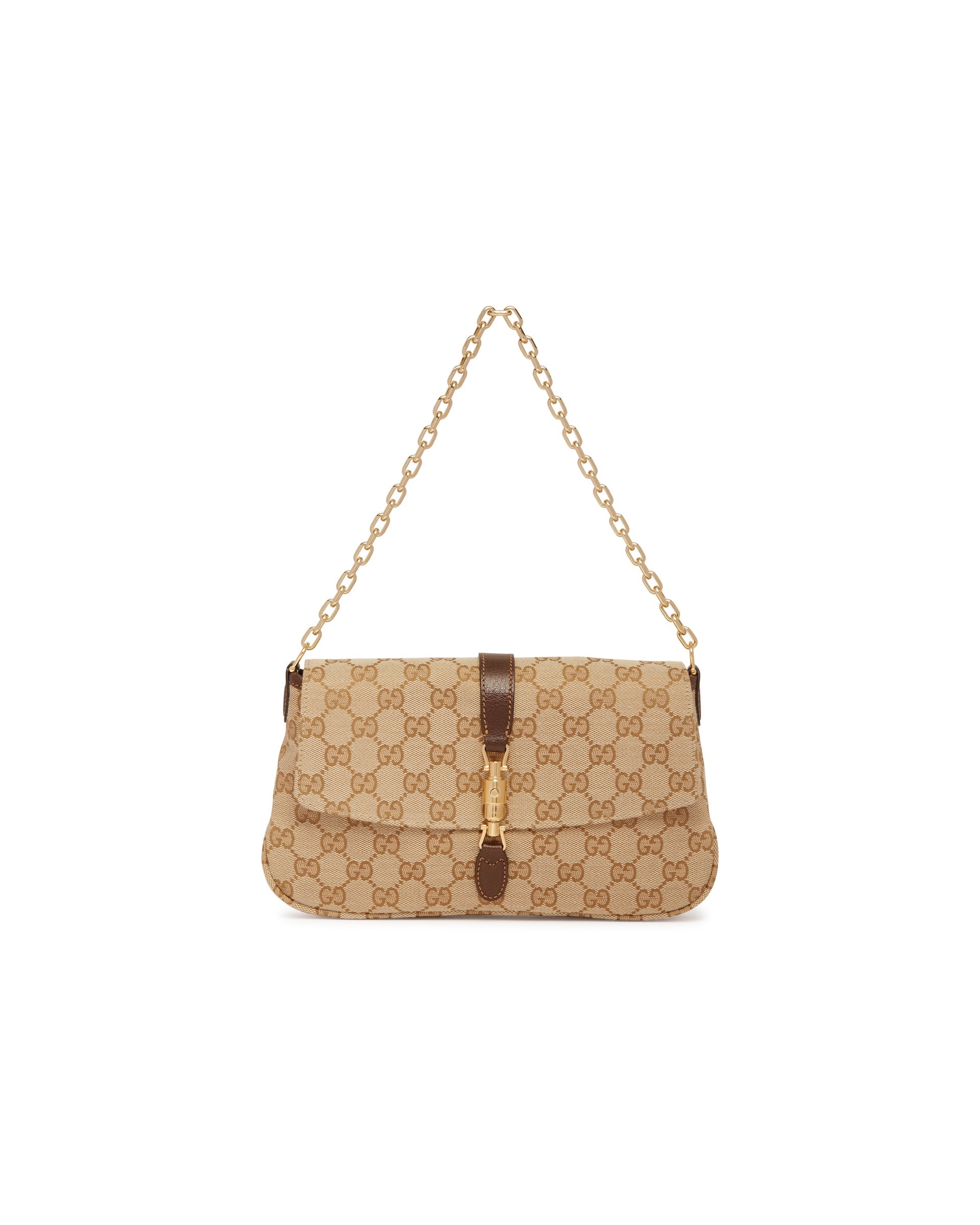 Beige Medium Aperitivo Shoulder Bag Gucci – Гарантія оригінальності – вид ззаду